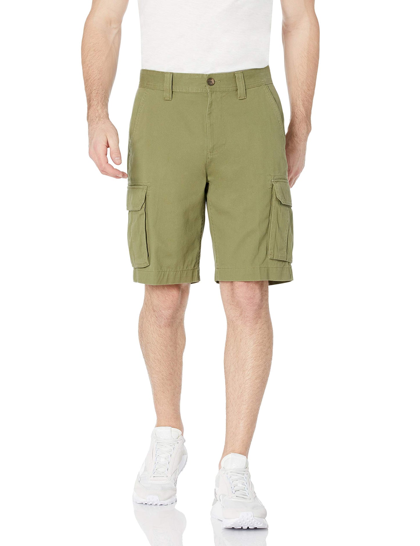 Amazon Essentials Men's 10" Classic-Fit Cargo Shorts, Soft Cotton Twill (Available in Big & Tall)
