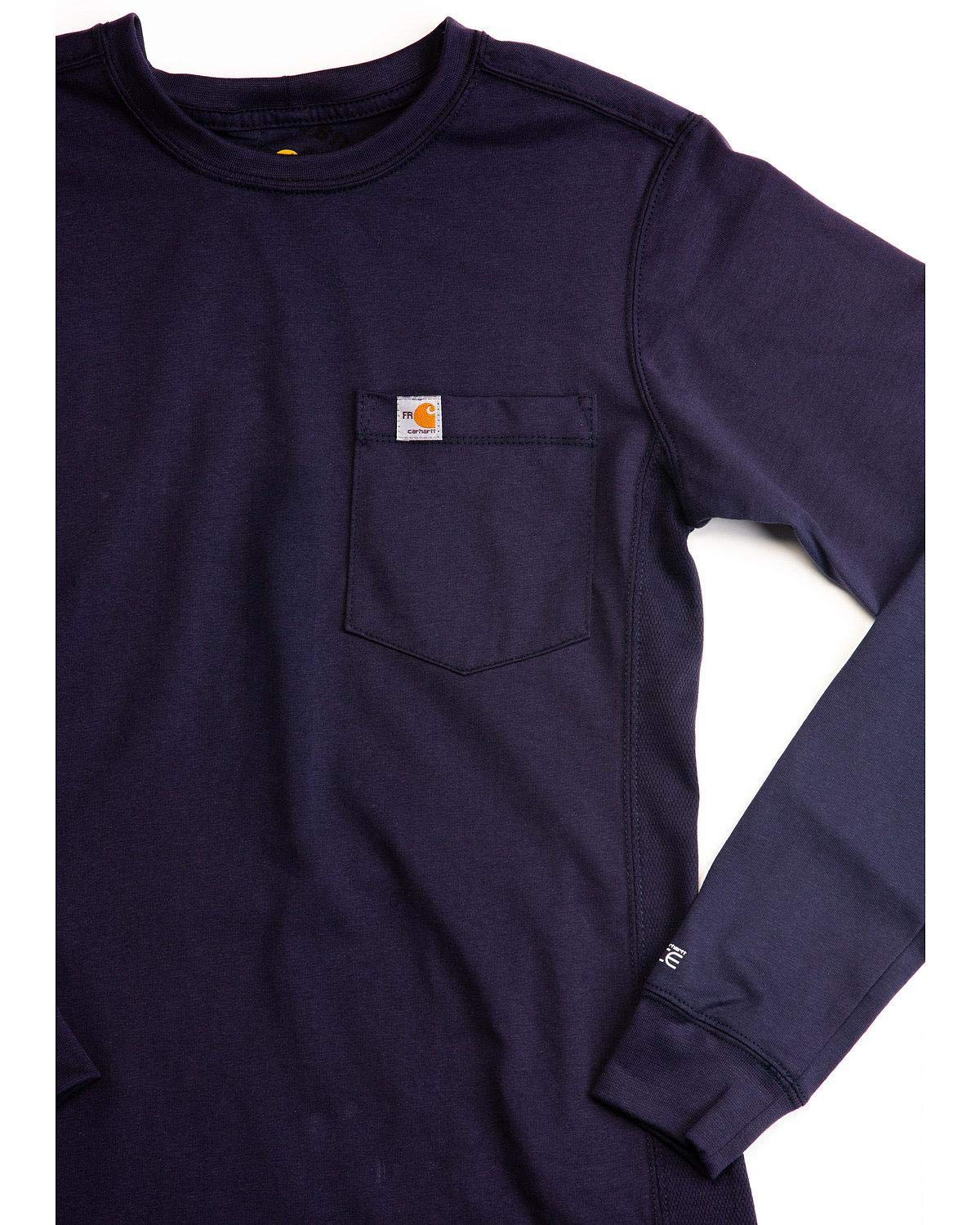 Carhartt Women's Flame Resistant Force Cotton Long Sleeve Crewneck T Shirt