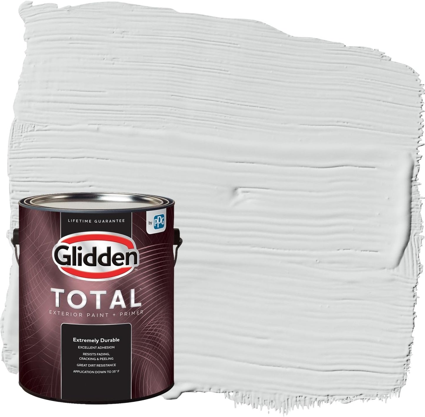 Glidden Exterior Paint + Primer: Black/Black Magic, One Coat, Satin, 1-Gallon