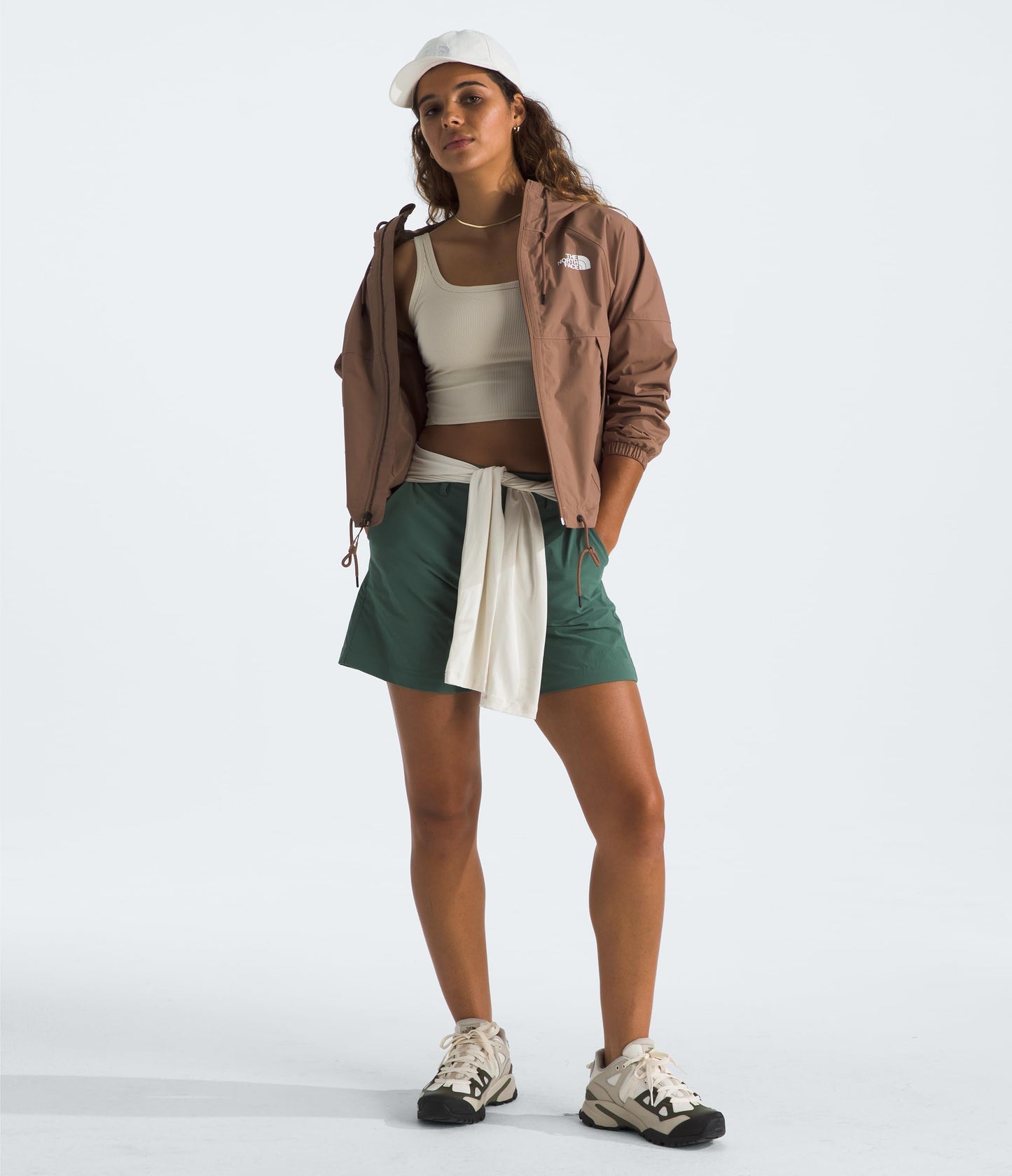 THE NORTH FACE Women's Antora Rain Hoodie (Standard & Plus Size) | Wind & Waterproof With Adjustable Hood & Drawcord Hem