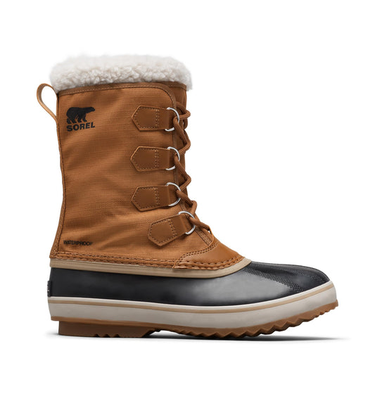 SOREL Men's 1964 Pac Nylon Waterproof Boot - Camel Brown, Black - 10