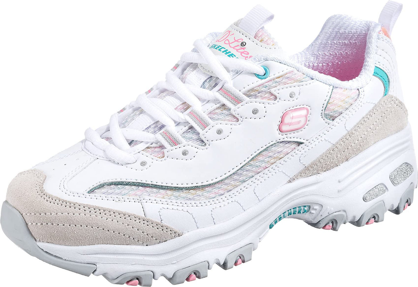 Skechers Women's D'Lites-Life Saver Memory Foam Lace-up Sneaker