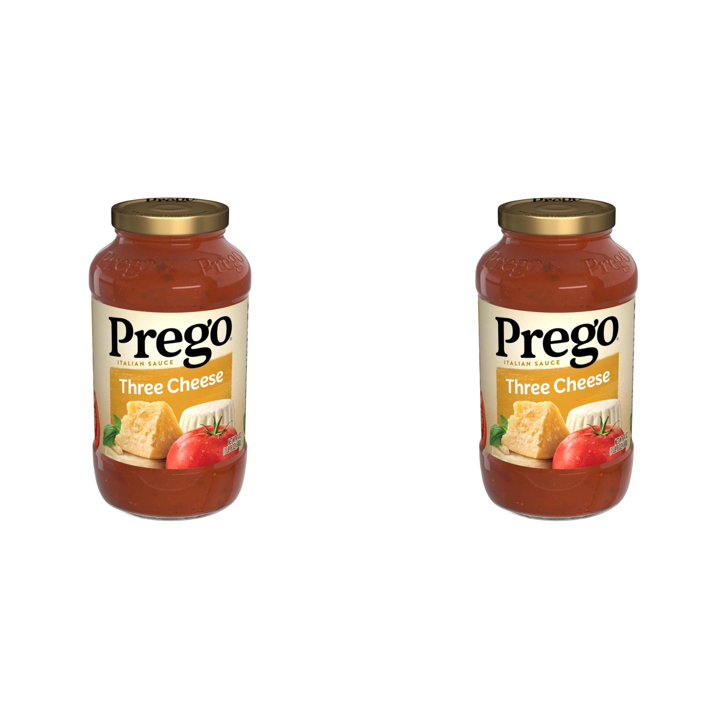 Prego Traditional No Sugar Added Pasta Sauce, 23.5 Oz Jar (Case of 6)