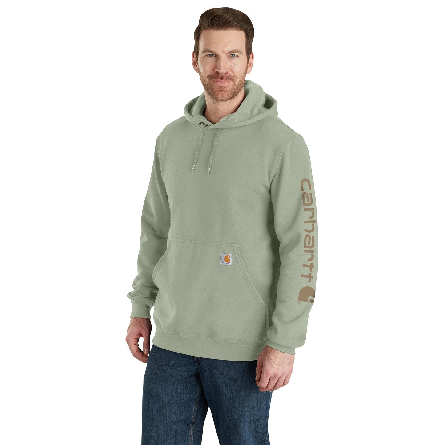 Carhartt Men's K288 Loose Fit Midweight Logo Sleeve Graphic Sweatshirt