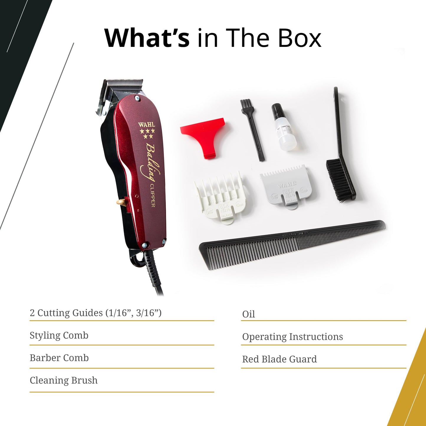Wahl Professional 5 Star Balding Clipper, Corded V5000 Electromagnetic Motor, for Ultra-Close Trimming