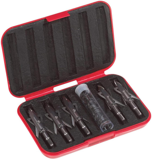 Rage Cage Broadhead Case (Holds-6), Red, One Size