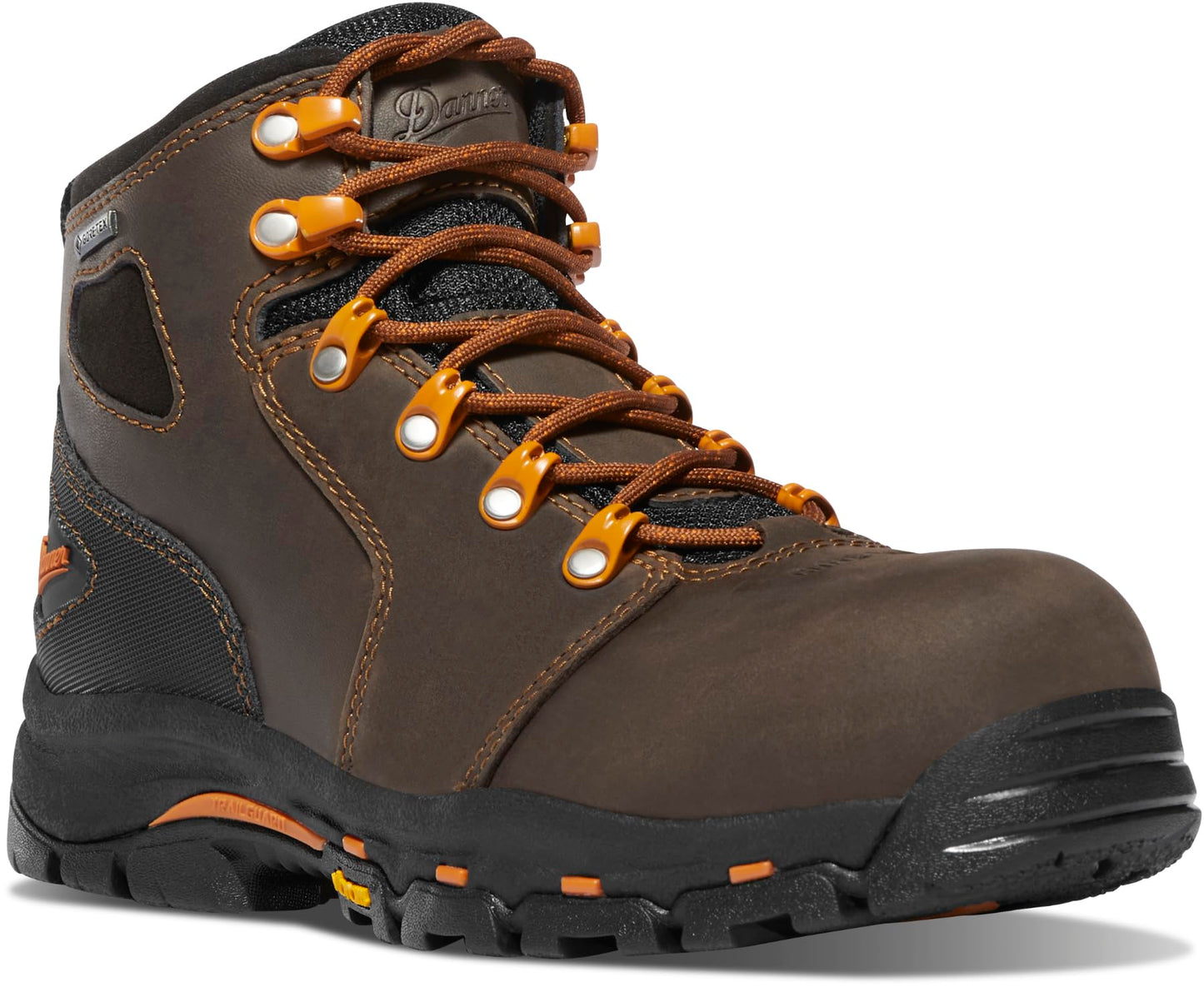 Danner Vicious NMT 4” Composite Toe Work Boots for Women - Waterproof and Breathable Leather Upper, Slip-Resistant Rubber Vibram Outsole, EH Resistant