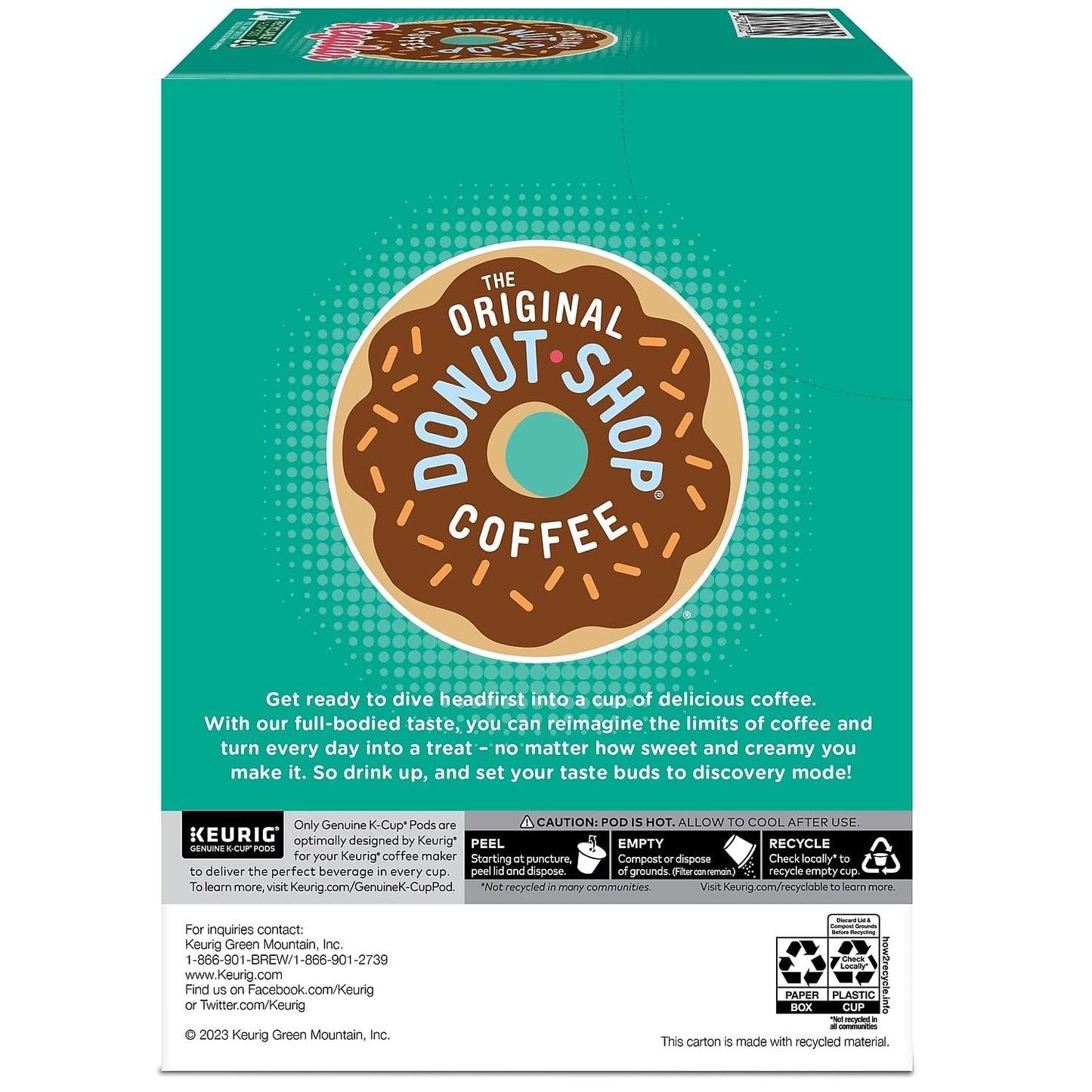 The Original Donut Shop Regular Keurig Single-Serve K-Cup Pods, Medium Roast Coffee, 96 Count