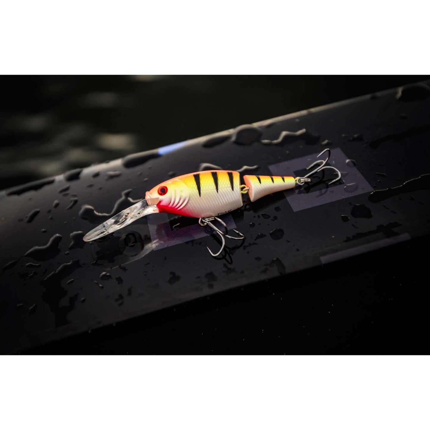 Berkley Flicker Shad Jointed Crankbait, 2 Pack, Red Tiger, 1/3 oz, 2 3/4in, 7'-9' Dive Depth