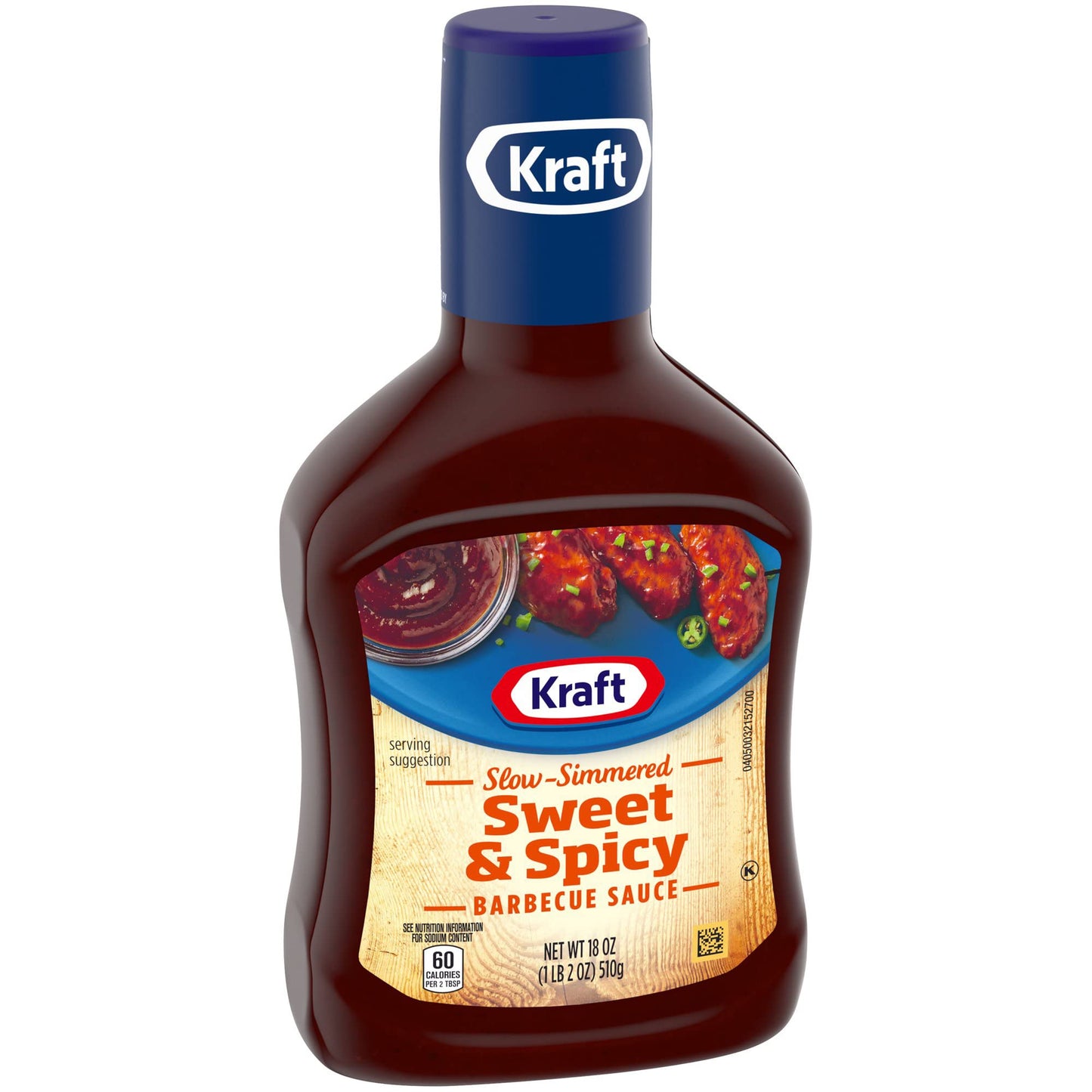 Kraft Sweet & Spicy Slow-Simmered BBQ Barbecue Sauce (18 oz Bottle)