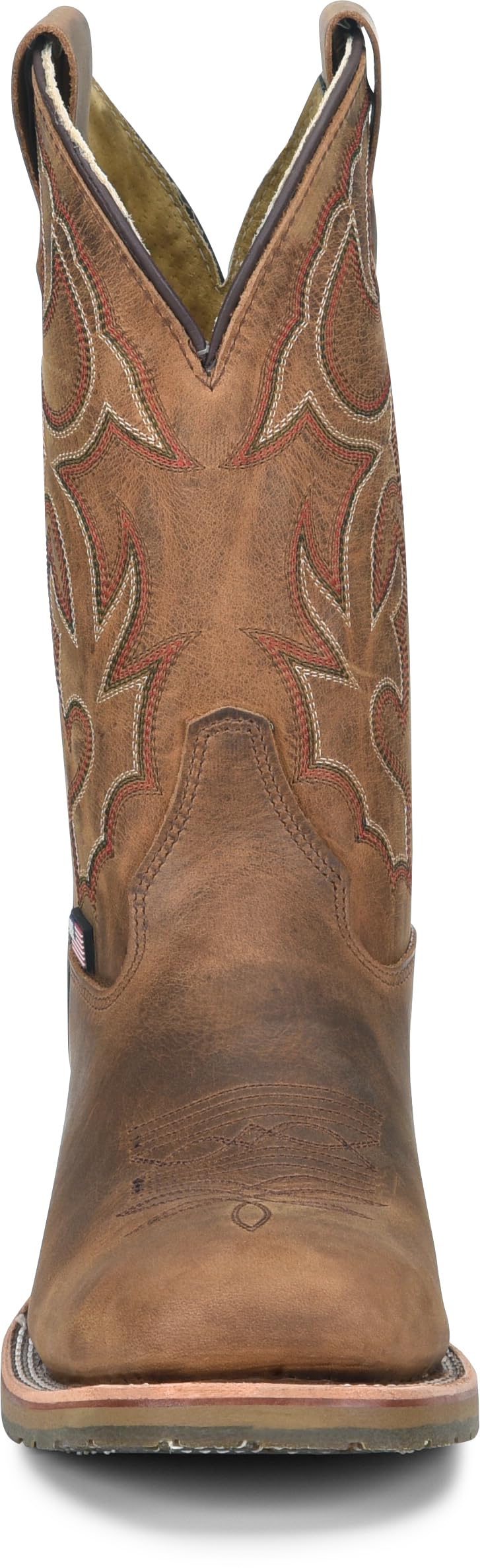 DOUBLE-H 11" Anton Steel Toe Western Boots for Men - Square Toe Leather Upper with Oil- and Slip-Resistant I.C.E. Outsole, EH-Rated and Made in USA