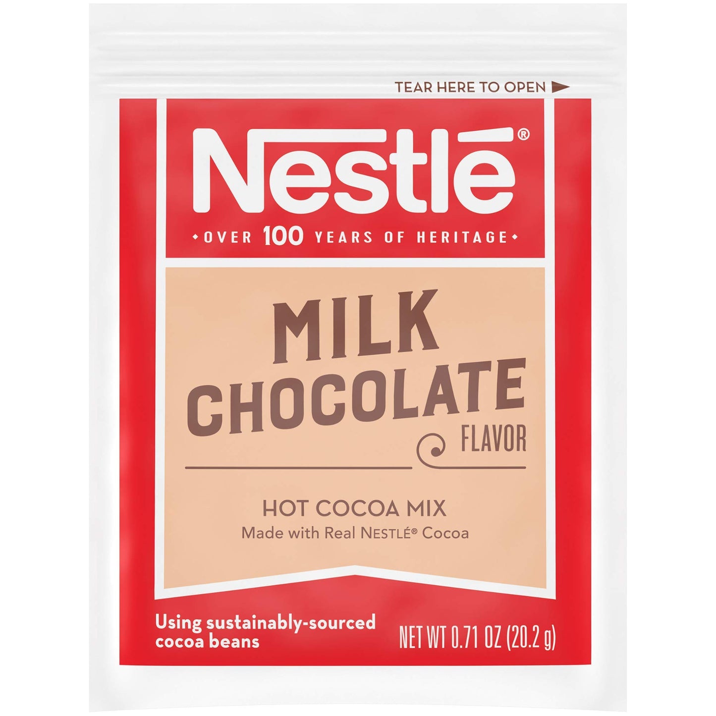 Nestle Hot Chocolate Packets, Hot Cocoa Mix, Rich Chocolate Flavor, Made with Real Cocoa, Bulk Pack, 0.71 oz Packet (50 Count)