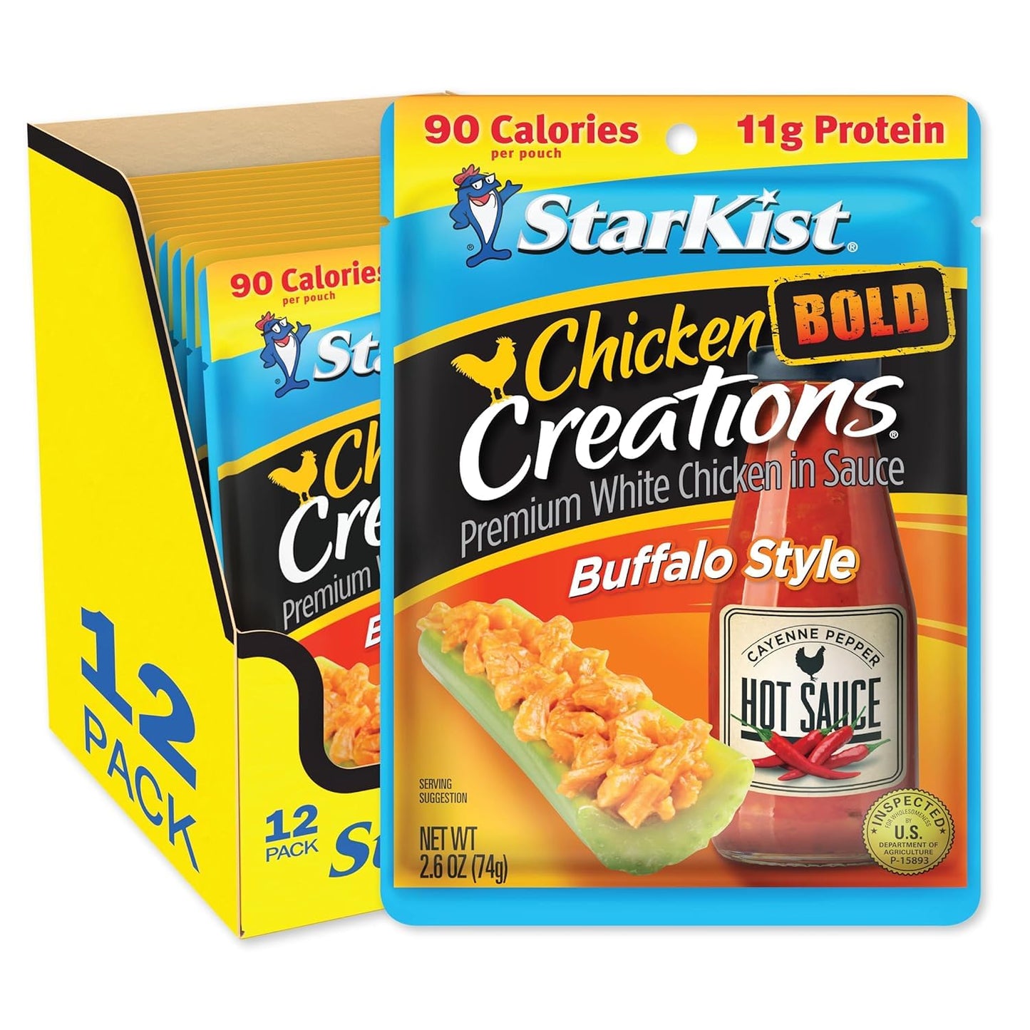 StarKist Chicken Creations, Chicken Salad, 2.6 oz Pouch (Pack of 12)