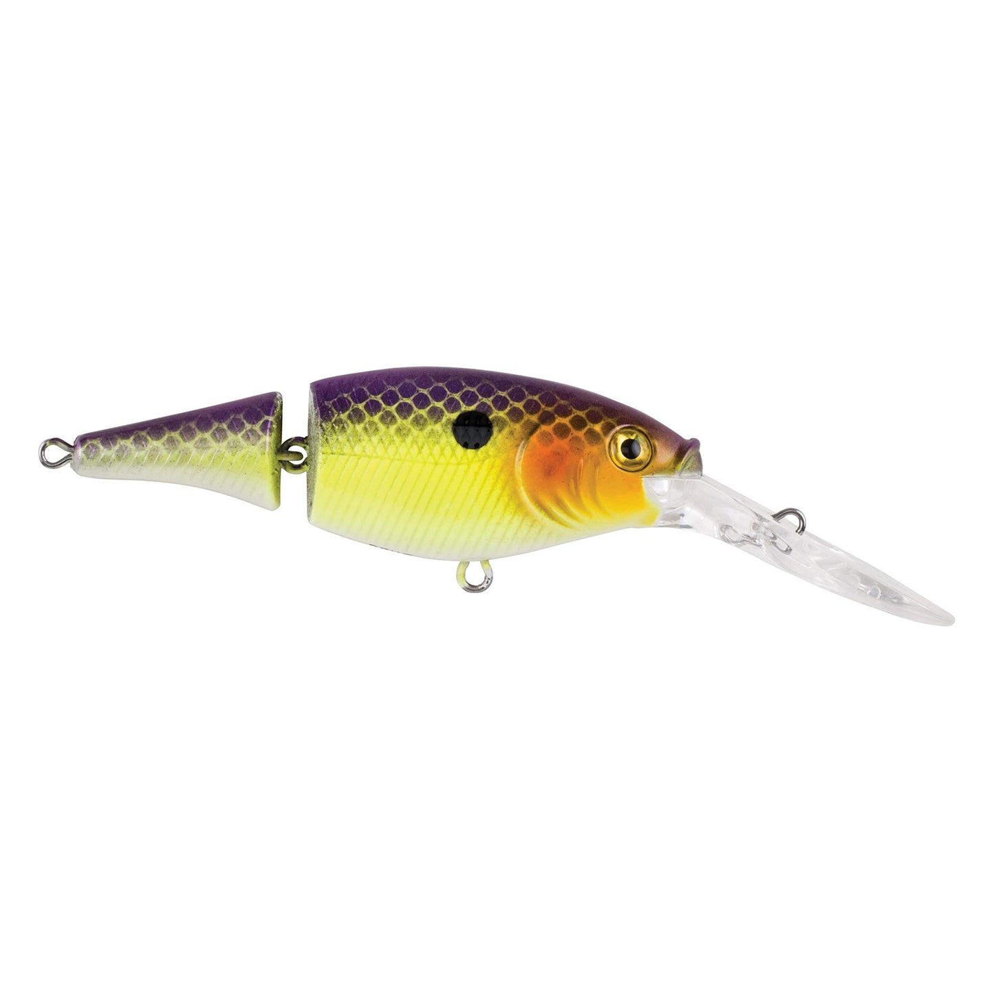 Berkley Flicker Shad Jointed Crankbait, 2 Pack, Red Tiger, 1/3 oz, 2 3/4in, 7'-9' Dive Depth