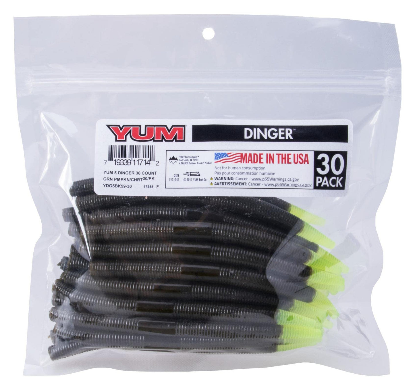 Yum Lures Yum 5 Dinger Blk