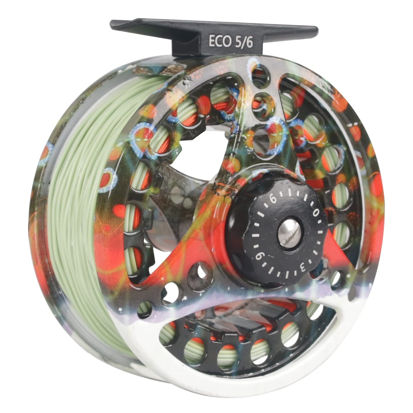 M MAXIMUMCATCH Maxcatch ECO Large Arbor Fly Fishing Reel (3/4wt 5/6wt 7/8wt) and Pre-Loaded Fly Reel with Line Combo