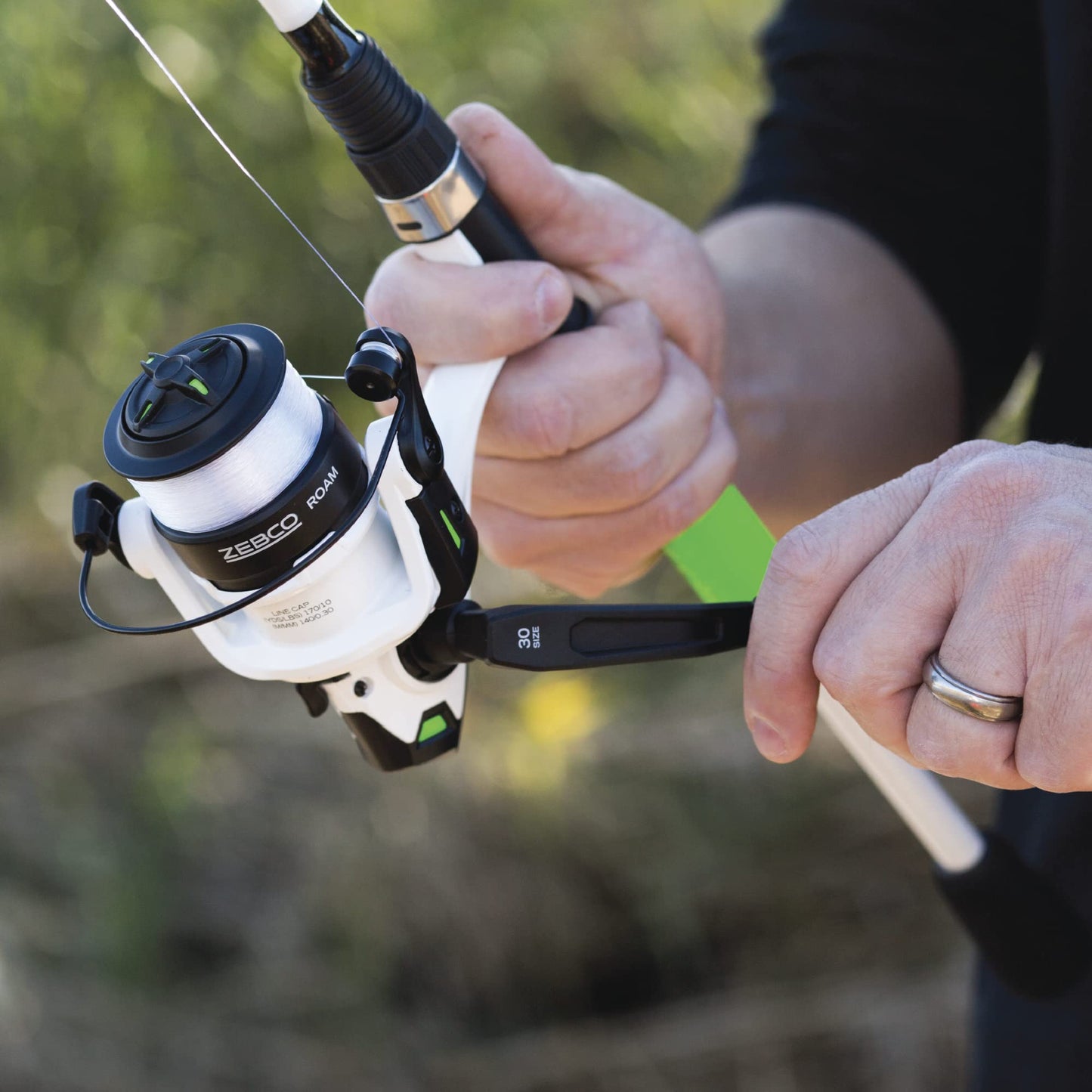 Zebco Roam Telescopic Fishing Rod and Spinning or Spincast Fishing Reel Combo, Durable 6-Foot Fiberglass Rod with ComfortGrip Handle, Pre-spooled with Zebco Cajun Fishing Line