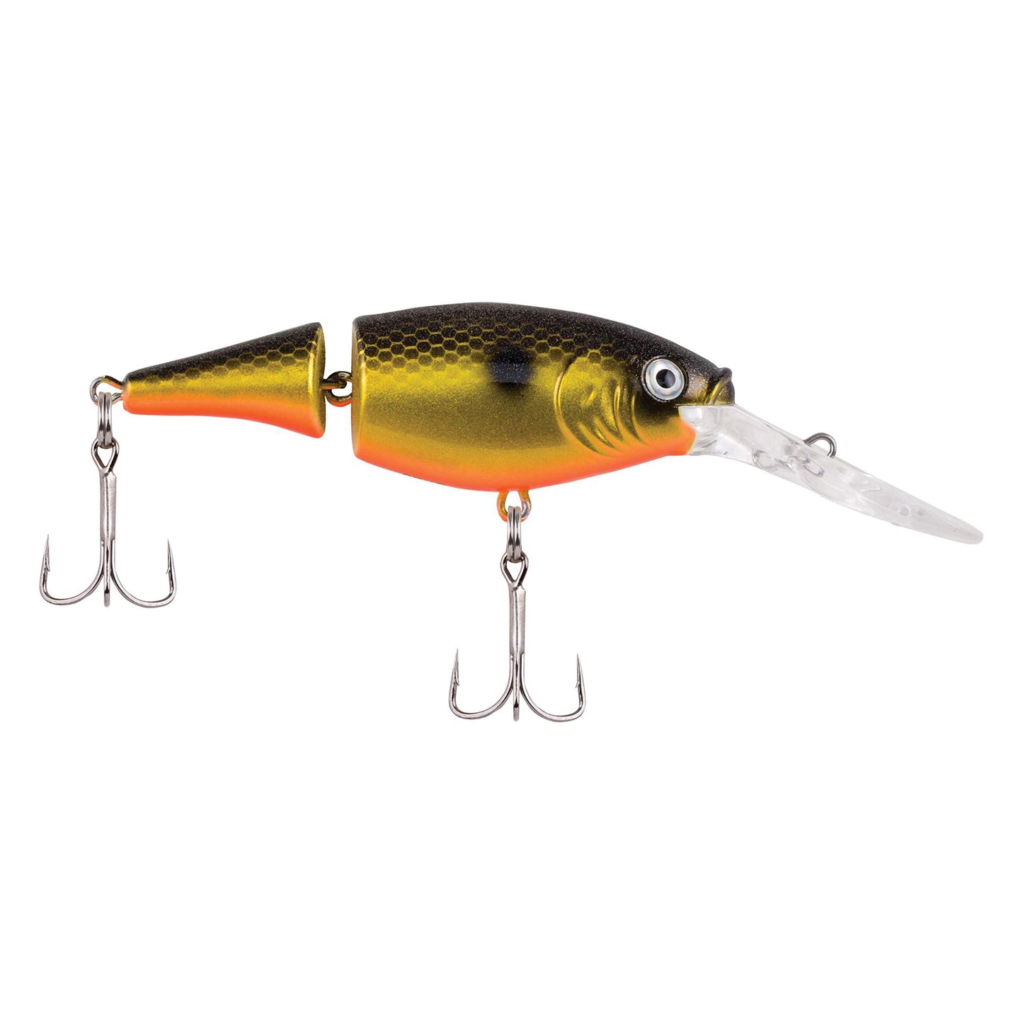 Berkley Flicker Shad Jointed Crankbait, 2 Pack, Red Tiger, 1/3 oz, 2 3/4in, 7'-9' Dive Depth