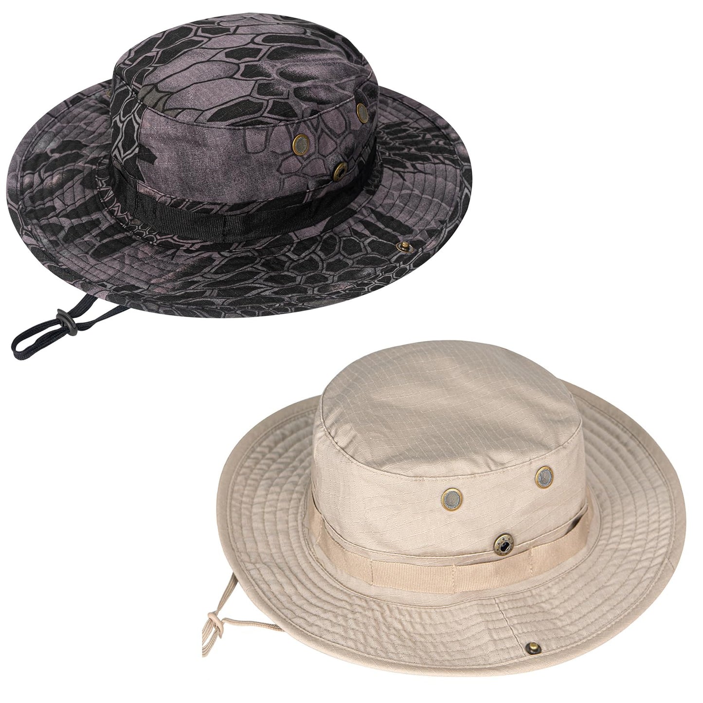 Sun Hats for Men Women Boonie Hat UPF 50+ Bucket Hat Wide Brim UV Protection Fishing Hiking Safari Outdoor Hats