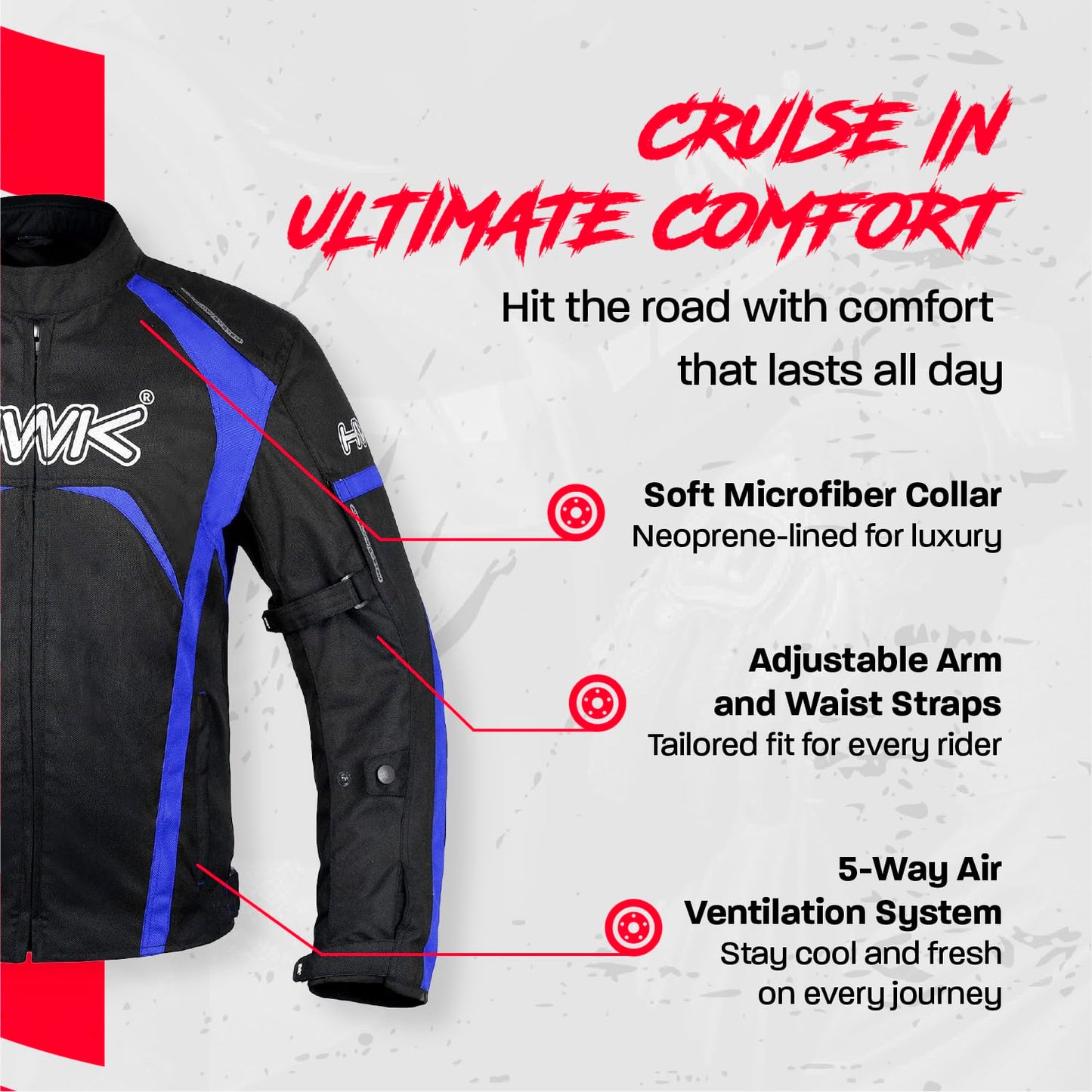 HWK Motorcycle Jacket Men's Riding Textile Racing Motorbike Hi-Vis Biker CE Armored Water Resistant Jackets