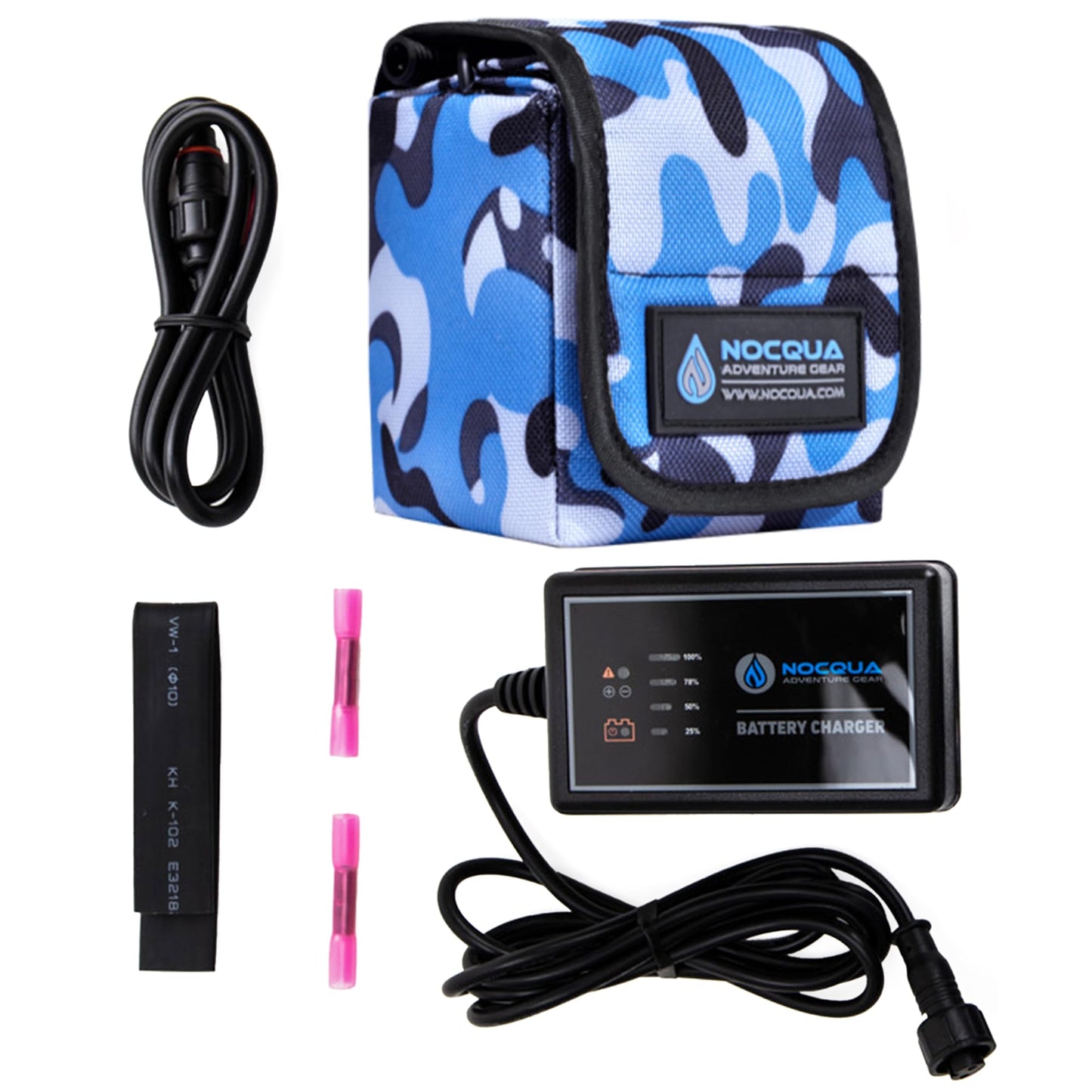 Pro Power Water-Resistant Battery & Charger Kit - Compatible with GPS, Depth & Fish Finders, & Most 12 Volt Electronics