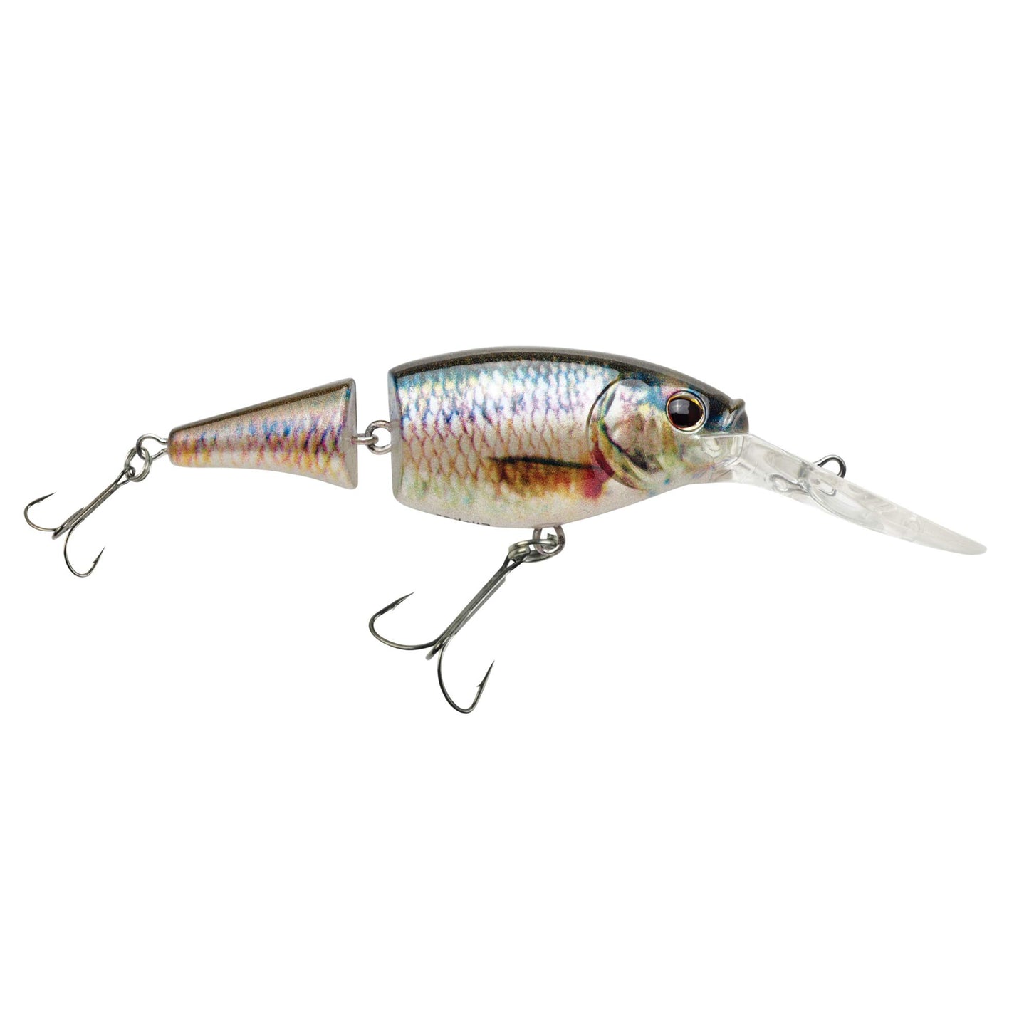 Berkley Flicker Shad Jointed Crankbait, 2 Pack, Red Tiger, 1/3 oz, 2 3/4in, 7'-9' Dive Depth
