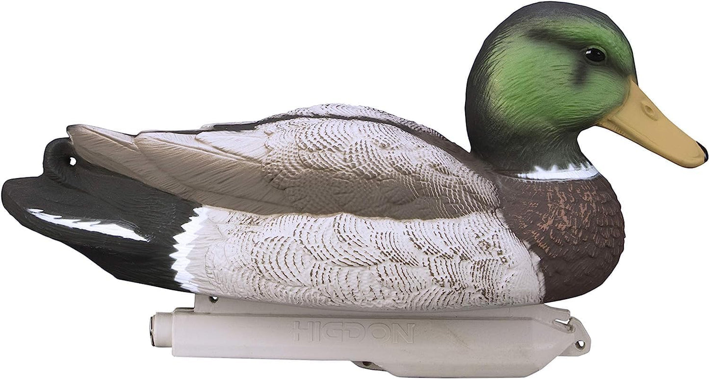 Higdon Outdoors Standard Mallard Duck Decoys | Ultra Realistic Drake & Hen Decoys for Waterfowl Hunting | Foam-Filled & Non-Foam-Filled | 12pk & 6pk Available
