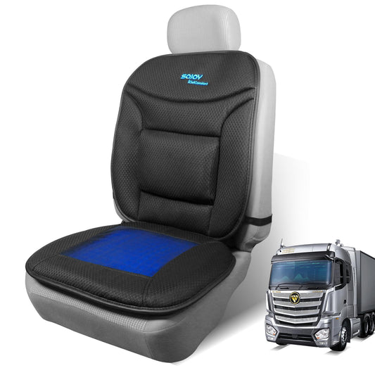 Sojoy Truck Seat Cushion with Firm Lumbar Support,Gel Seat Cushion with Upper Lower Back Support Pillow for Office,Car,Truck, Pain Relief Coccyx Seat Cushion