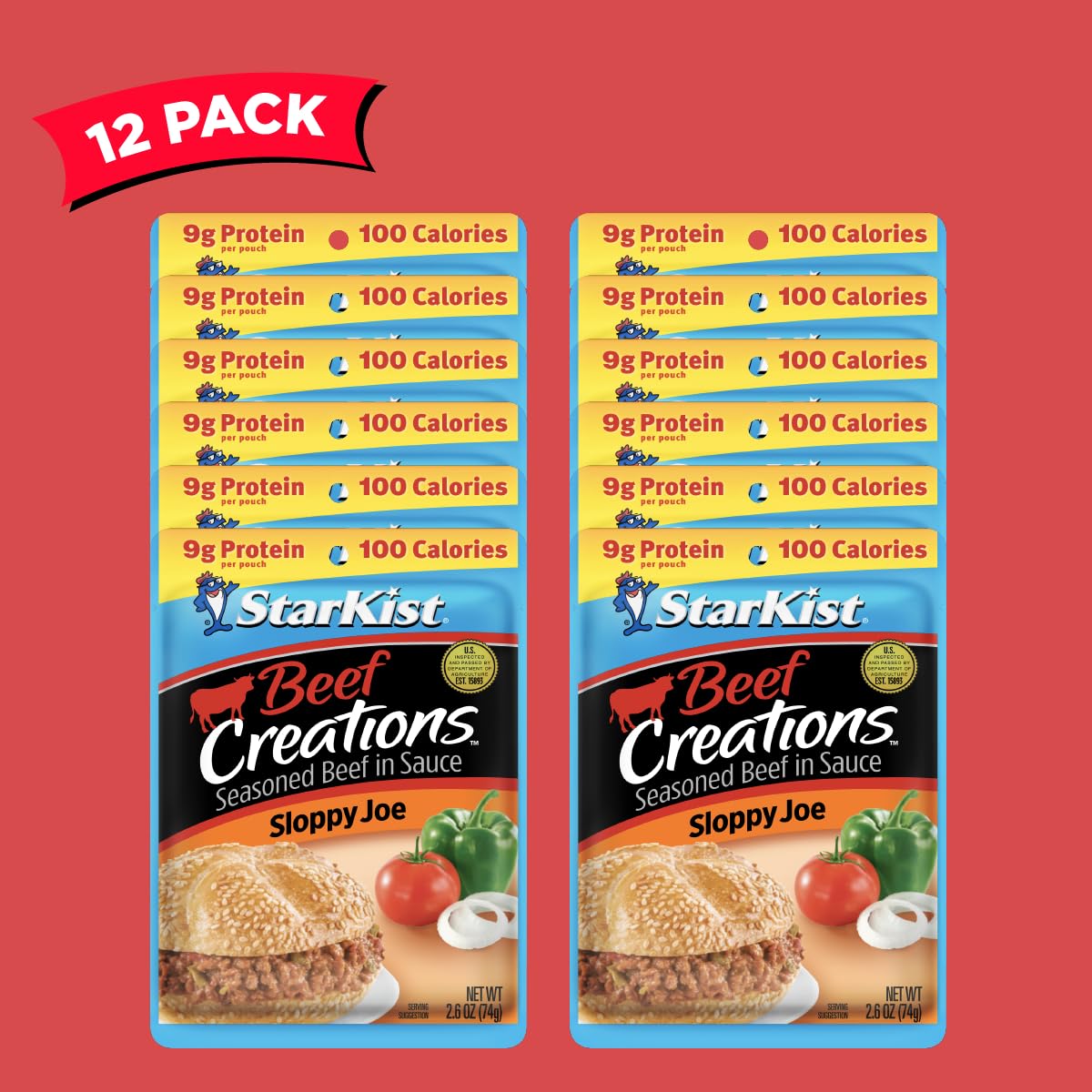StarKist Chicken Creations, Chicken Salad, 2.6 oz Pouch (Pack of 12)