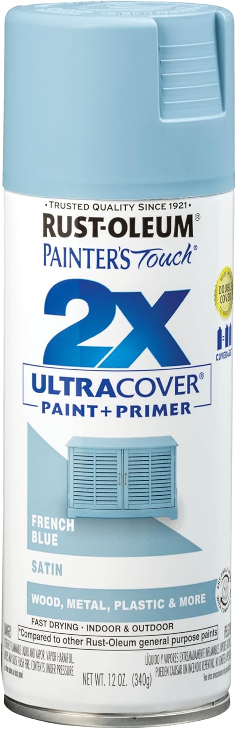Rust-Oleum 331182 Painter's Touch 2X Ultra Cover Spray Paint, 12 oz, Ultra Matte Black