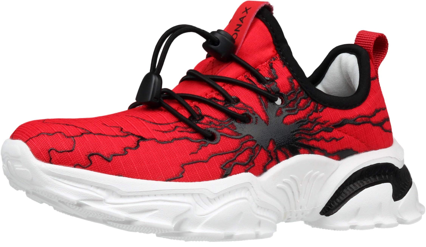 BRONAX Little/Big Boys Comfortable Graffiti Personality Tennis Shoes