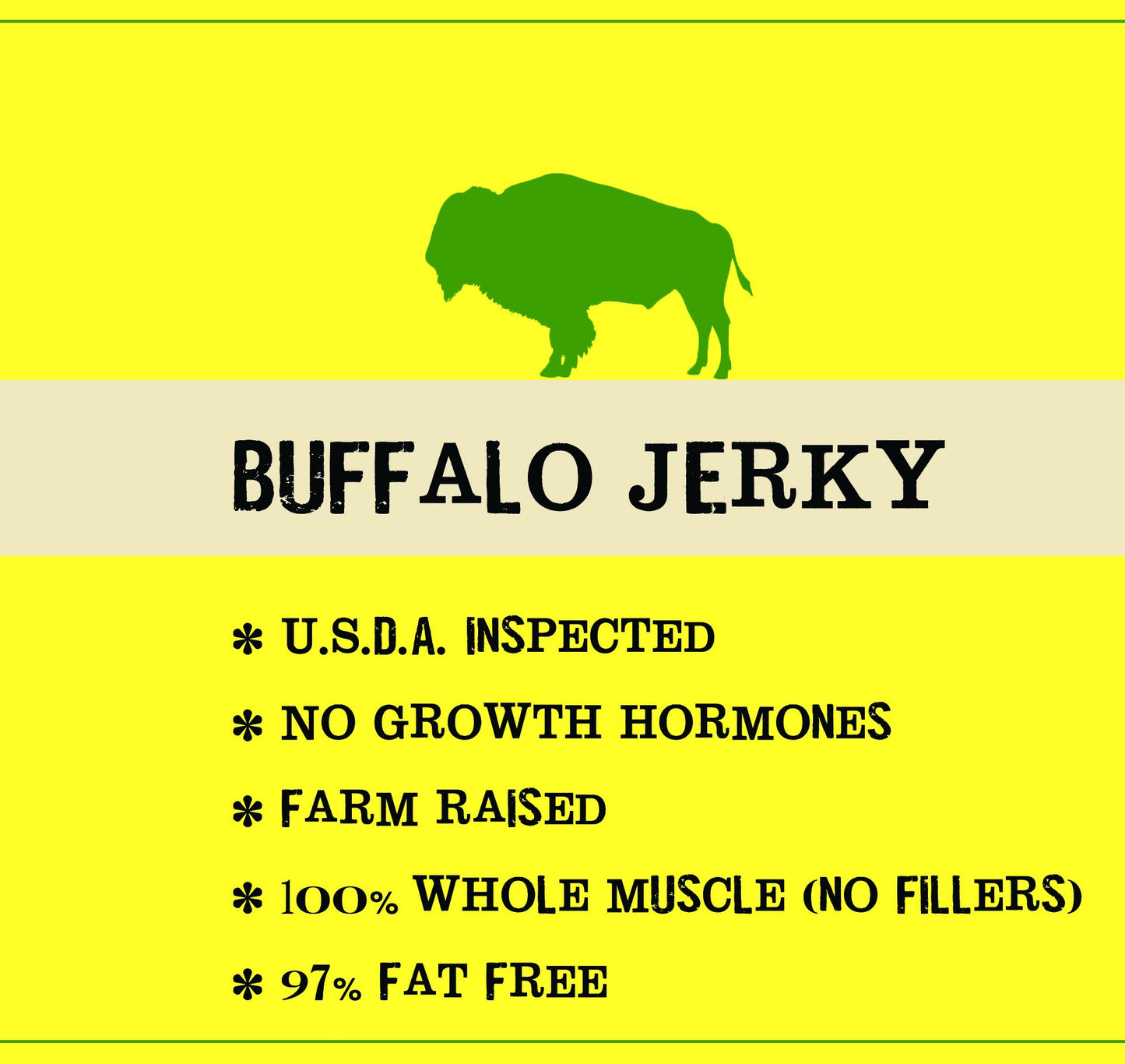 Jerky.com Original Buffalo Jerky 3-Pack - Exotic Jerky High Protein, Gluten-Free, All-Natural Exotic Snack - Premium Wild Game Meat - Perfect for Hiking, Camping, and On-the-Go 1.75oz (Pack of 3)