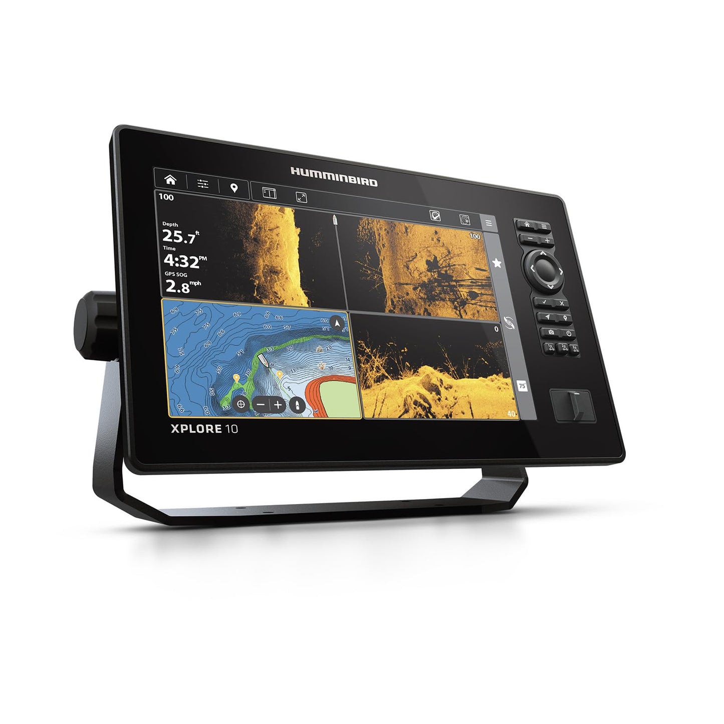 Humminbird XPLORE 10 GPS Fish Finder, MEGA Side Imaging+ & HD Touchscreen (Control Head Only)