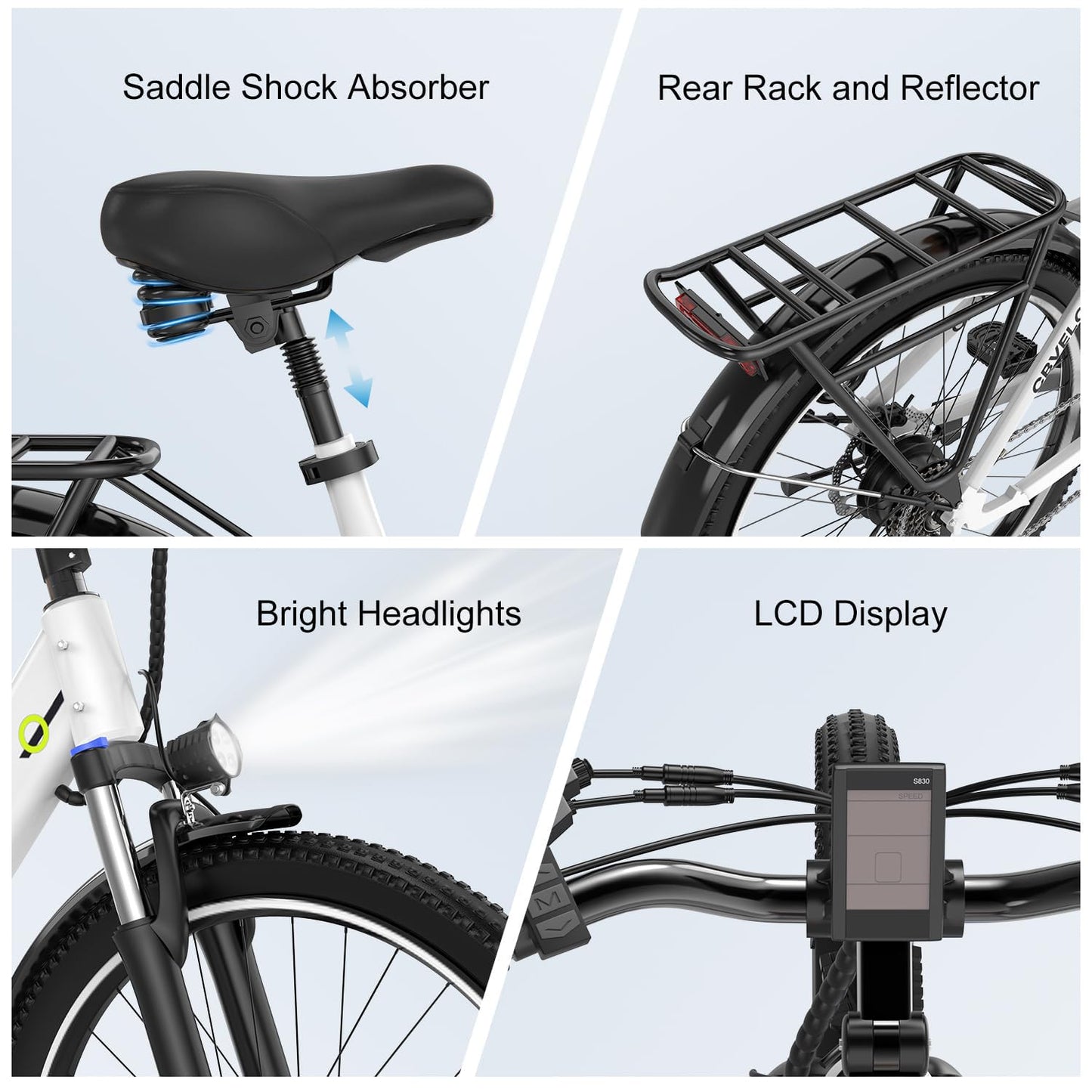 1000 Peak Electric Bike for Adults,up 80 Miles Removable Battery Ebike, 26" Electric E Bike with 7-Speed,Adult Electric Bicycles for Commute Beach Snow Womens All Terrain