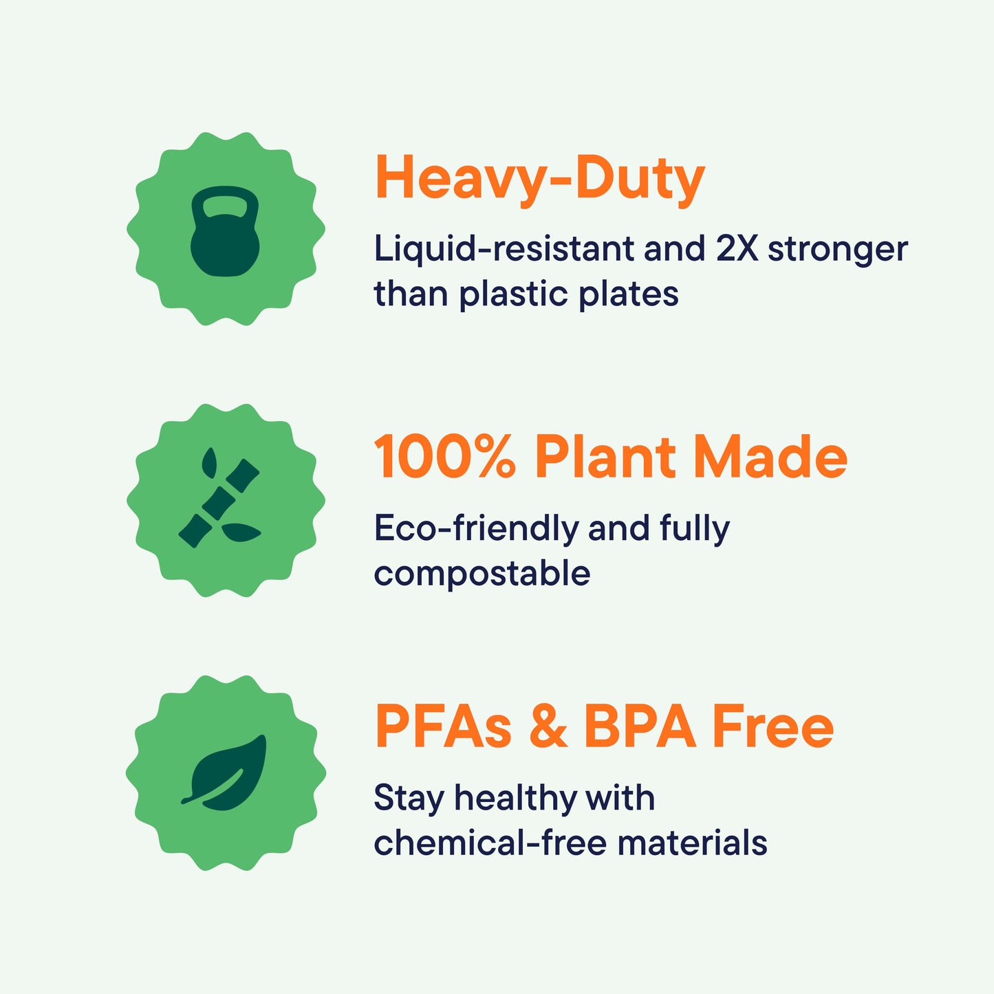 100% Compostable Paper Plates, Heavy Duty Disposable Plates [125-Pack] 9 Inch Plates - Eco-Friendly, Biodegradable Sugarcane Bagasse, Natural Unbleached Brown 9" Dinner Paper Plate Disposable