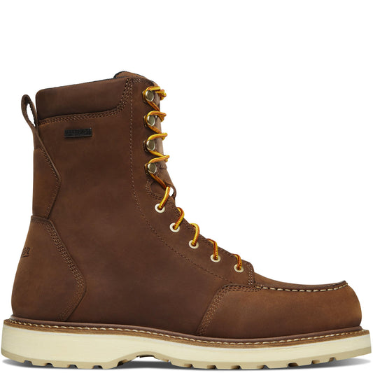 Danner Cedar River 8” Waterproof Work Boots for Men - Premium Leather with Breathable Lining, Comfort Footbed & Non Slip Rubber Outsole, EH Resistant