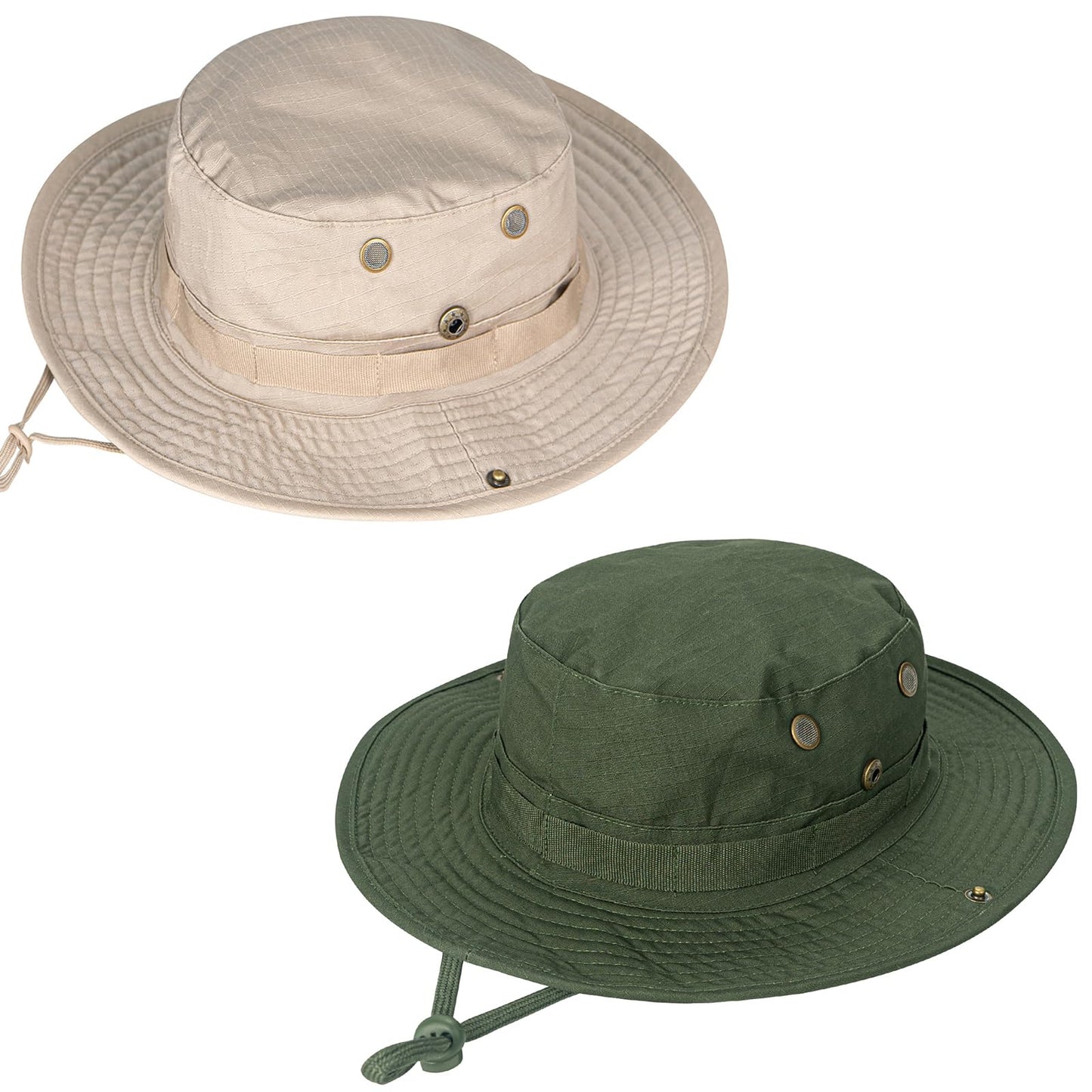 Sun Hats for Men Women Boonie Hat UPF 50+ Bucket Hat Wide Brim UV Protection Fishing Hiking Safari Outdoor Hats