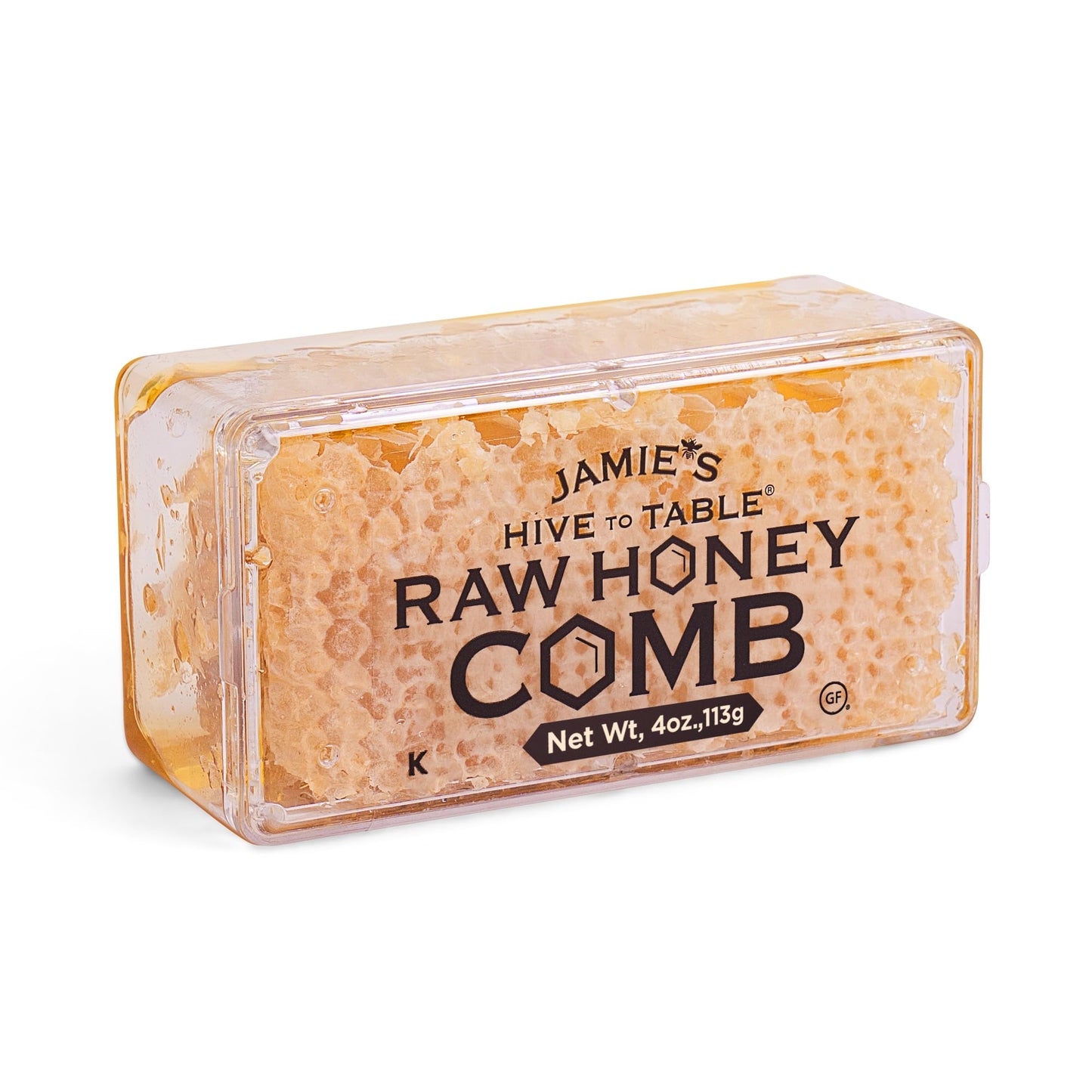 Jamie's Hive To Table 100% Raw Honeycomb, 12 Oz – All-Natural Pure Georgia Honeycomb, No Additives or Preservatives, Non-GMO