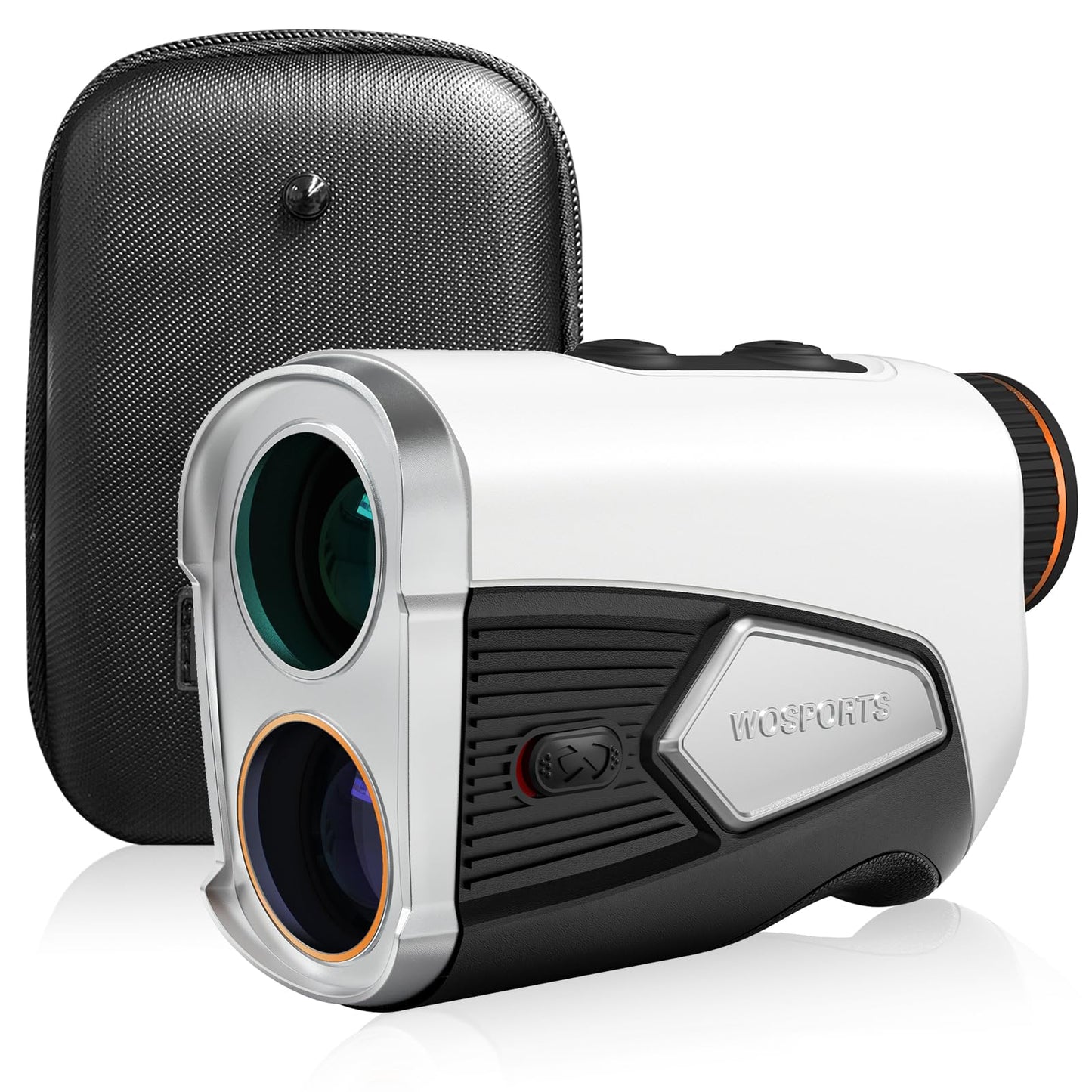 WOSPORTS Golf Rangefinder 1500-Yard with Slope,Golf Accessories Range Finder 7X Magnification,Pin Lock Vibration Range Finder(Feet/Meters/Yards),Rechargeable
