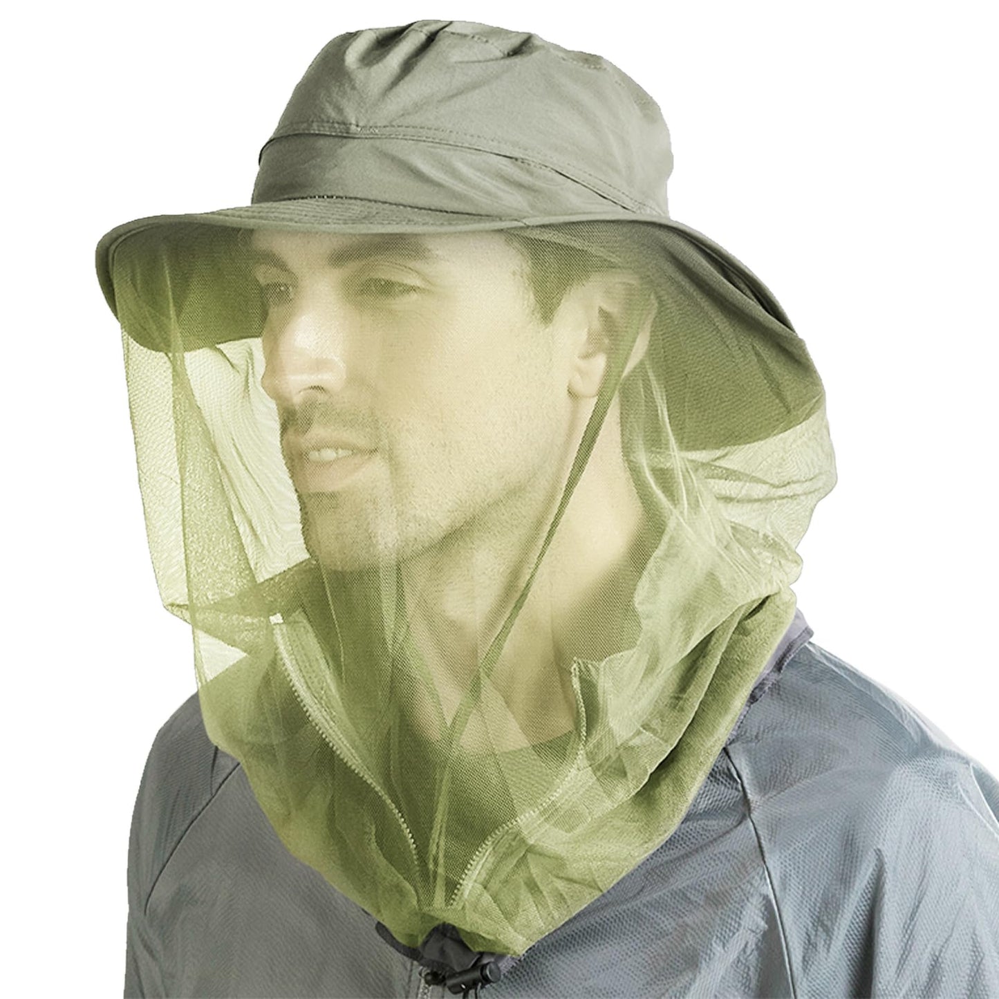 Peicees Head Net Hat for Men Women Adventure Fishing Hat Safari Hat for Hunting Camping Hiking
