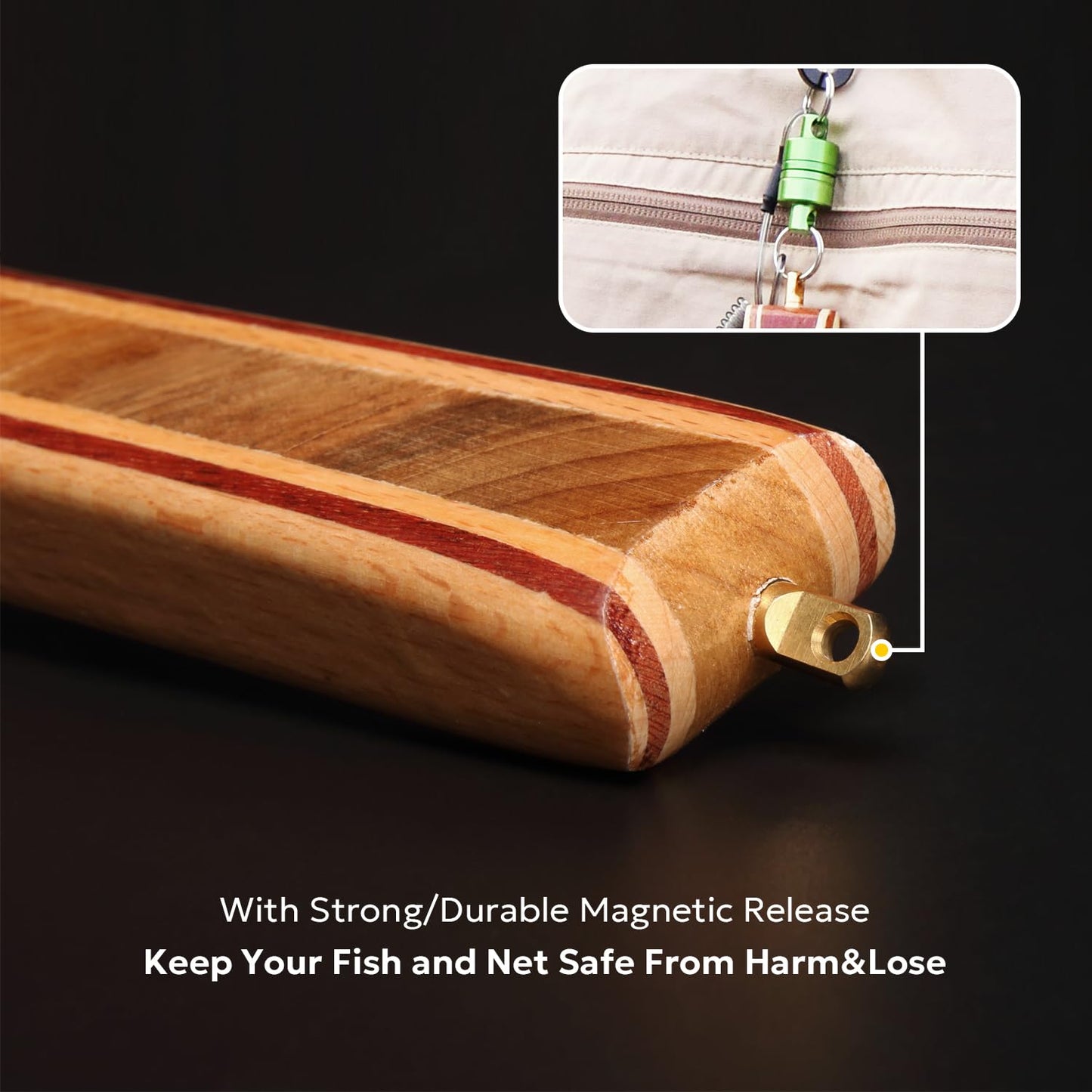 SF Fly Fishing Landing Net Soft Rubber Mesh Trout Net Catch and Release Net