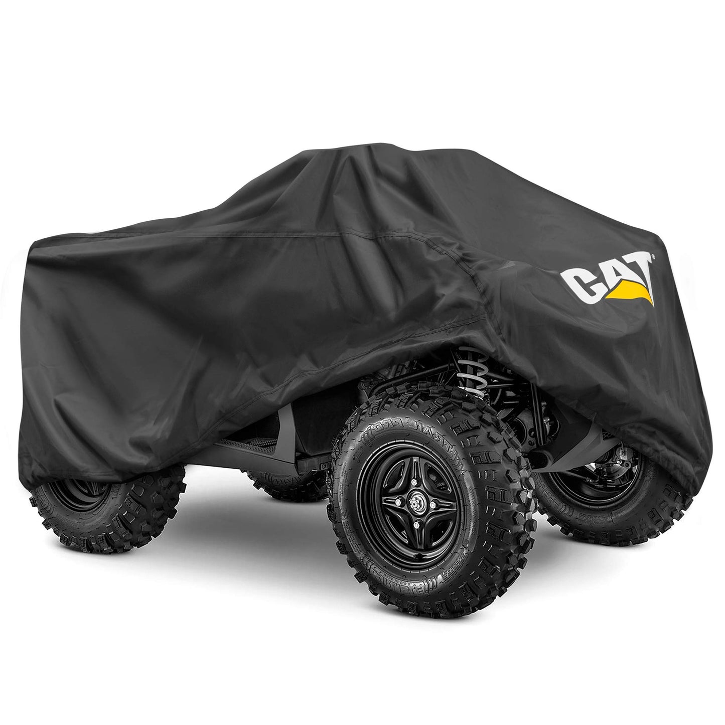 CAT® MudShield ATV Cover Waterproof Heavy Duty Outdoors All Terrain Vehicle 4 Wheeler Accessories ATV Quad Cover Polaris ATV Cover Powersports for Can-Am Kawasaki Honda Four Wheeler Cover (XXL 102"L)