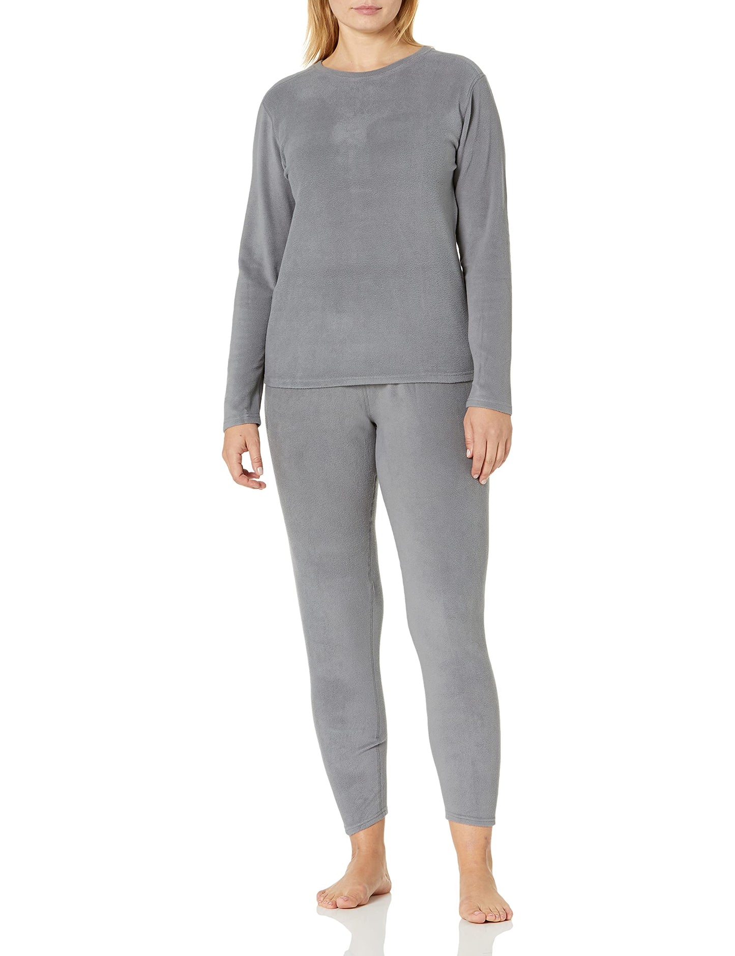 Fruit of the Loom Women's Stretch Fleece Lined Thermal Long Johns Underwear Set