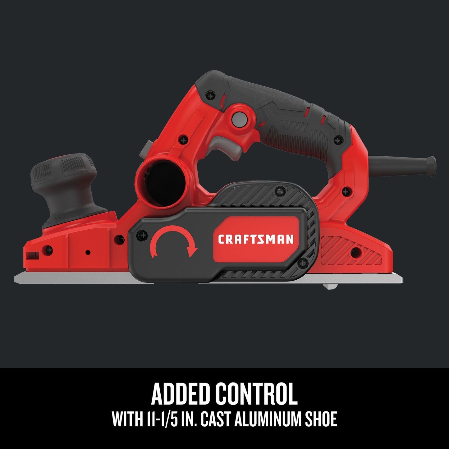 CRAFTSMAN Wood Planer, Electric Hand Planer for Woodworking, with Blades, Edge Guide, and Dust Bag (CMEW300)