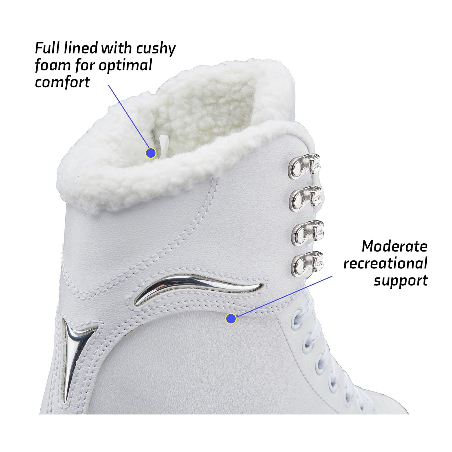 Jackson Ultima SoftSkate Womens/Girls Figure Ice Skates - Women's Size 6, Medium Width