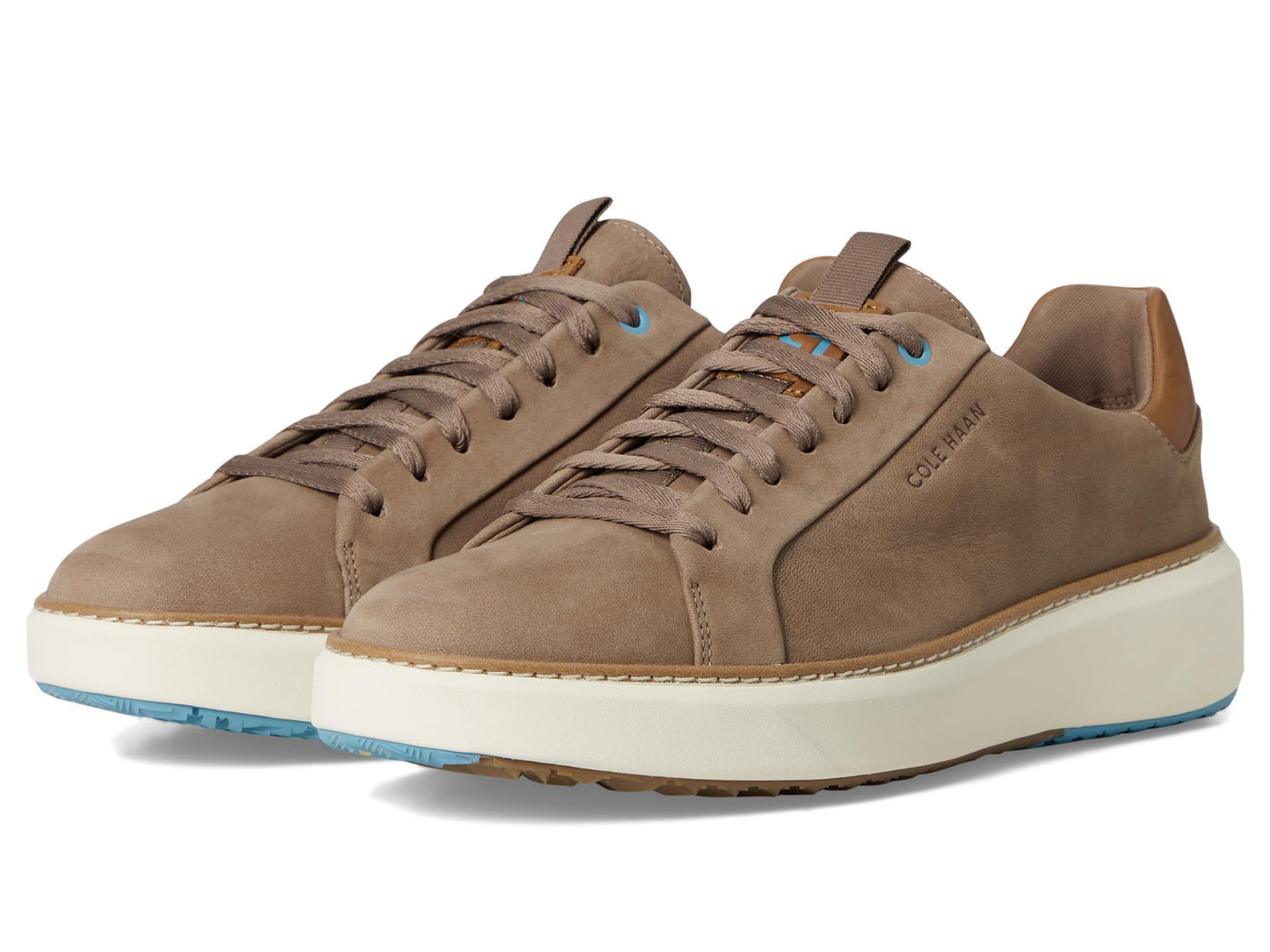 Cole Haan Men's Grandpro Topspin Golf Sneaker, IRSH COFF NBK/GLDN, 13 Wide