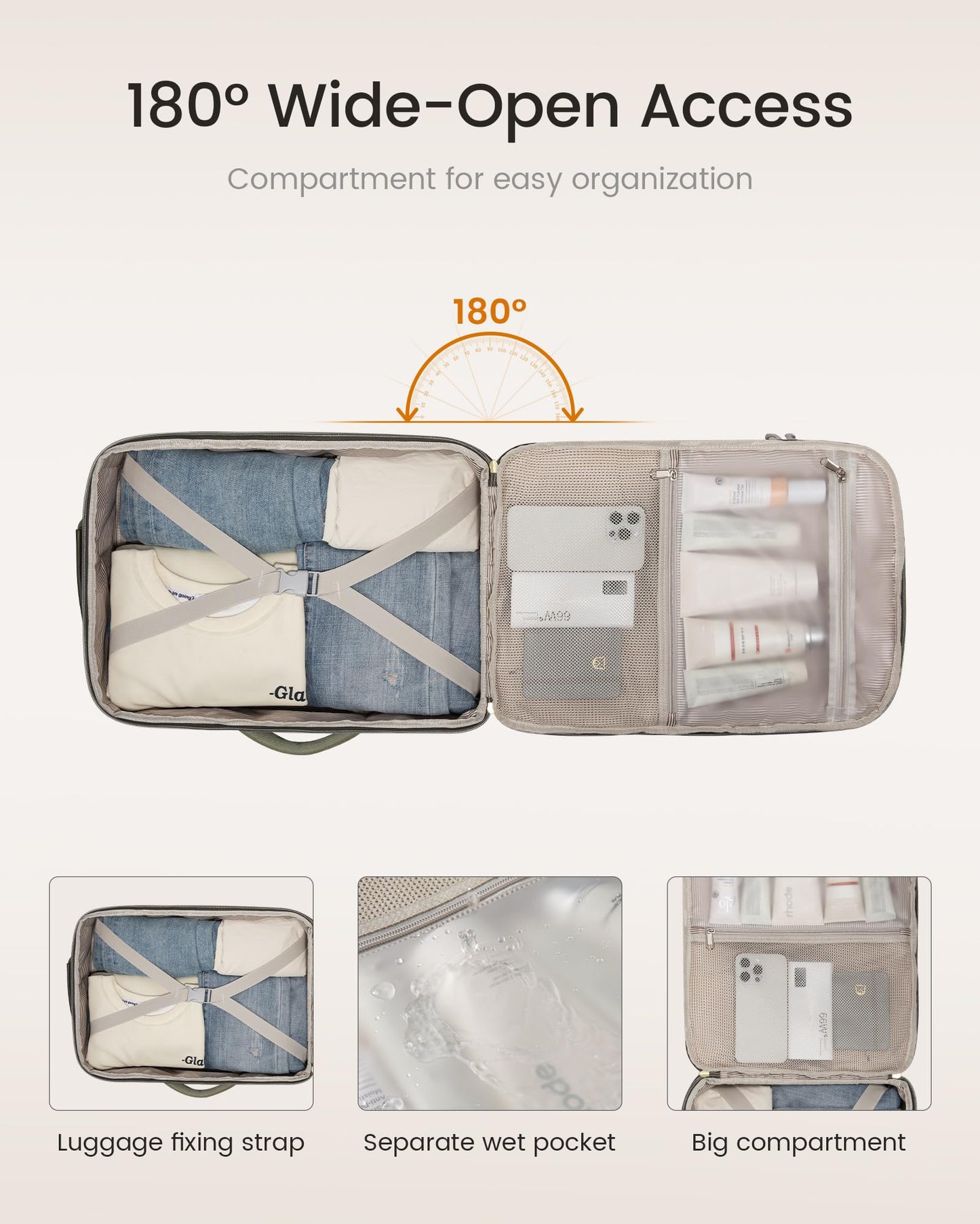 LOVEVOOK 40L Travel Backpack for Women & Men, Airline Approved Carry On Luggage with 3 Packing Cubes, TSA Overnight Bags, Waterproof Personal Item Bag, Weekender Essentials Backpacks fits 17" Laptop