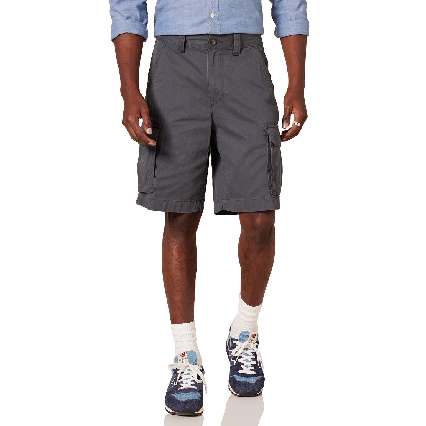 Amazon Essentials Men's 10" Classic-Fit Cargo Shorts, Soft Cotton Twill (Available in Big & Tall)