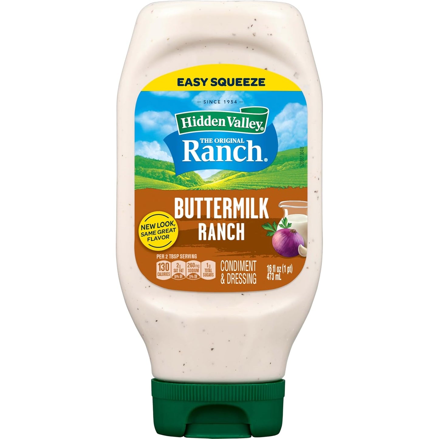 Hidden Valley Buttermilk Ranch Condiment and Dressing, Easy Squeeze Bottle, 16 Fl Oz (Package May Vary)