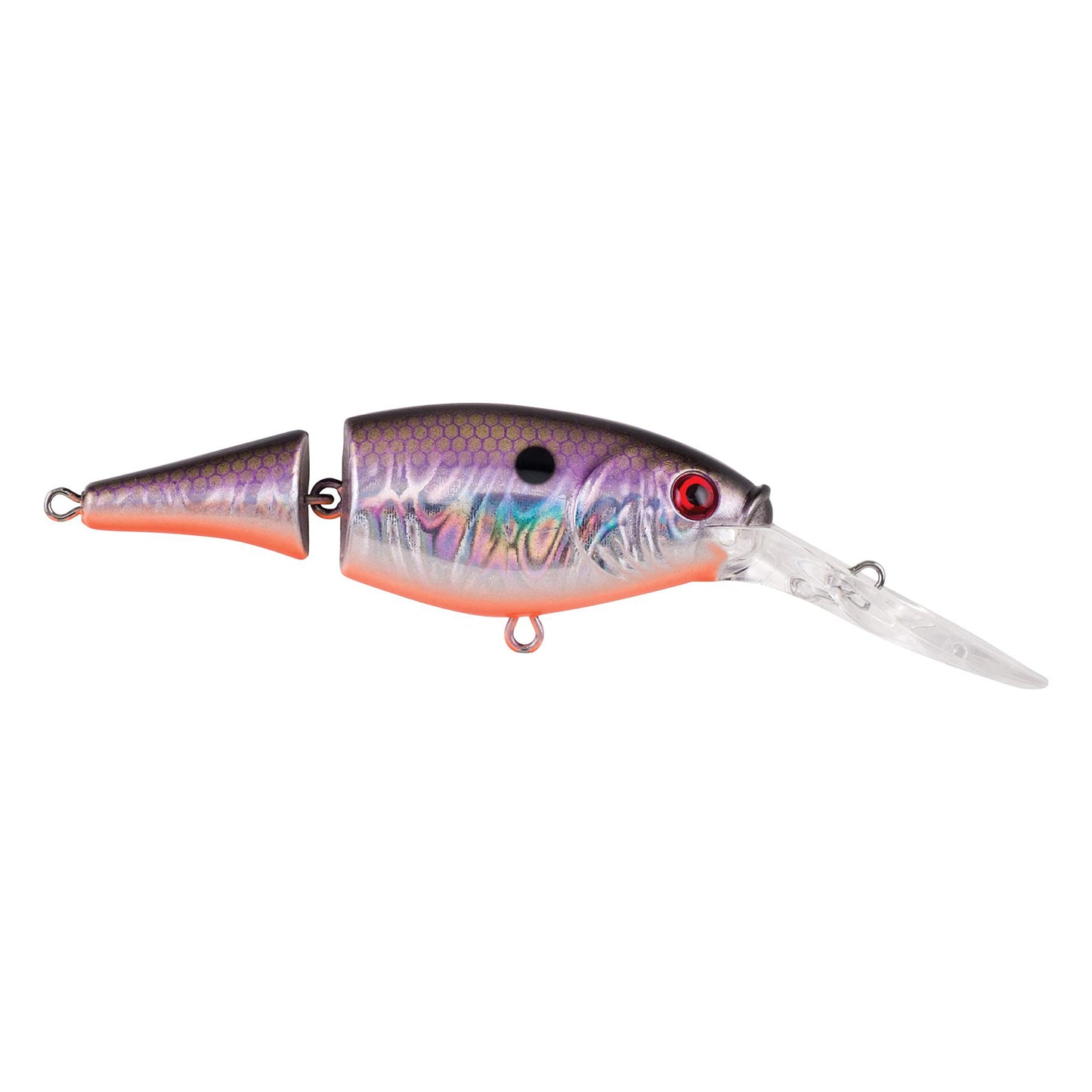 Berkley Flicker Shad Jointed Crankbait, 2 Pack, Red Tiger, 1/3 oz, 2 3/4in, 7'-9' Dive Depth